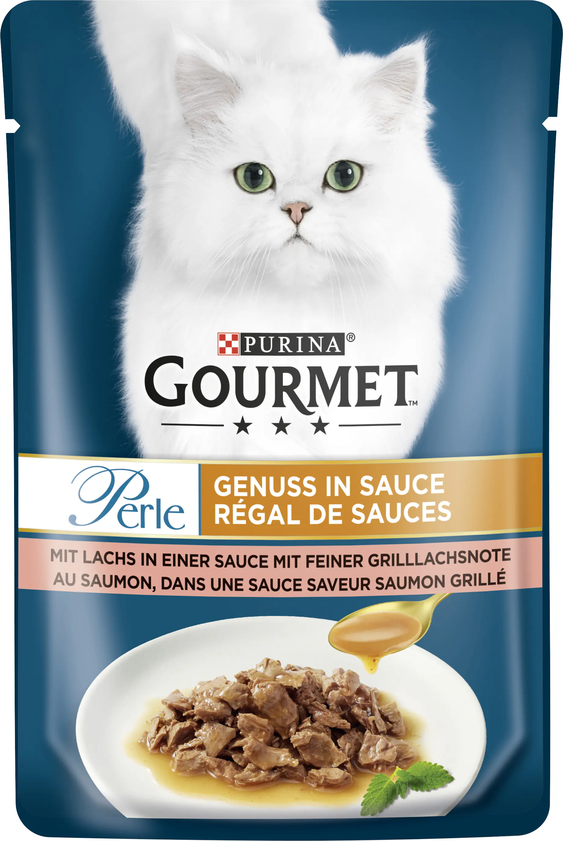 Gourmet Perle Genuss in Sauce mit Lachs 85 g