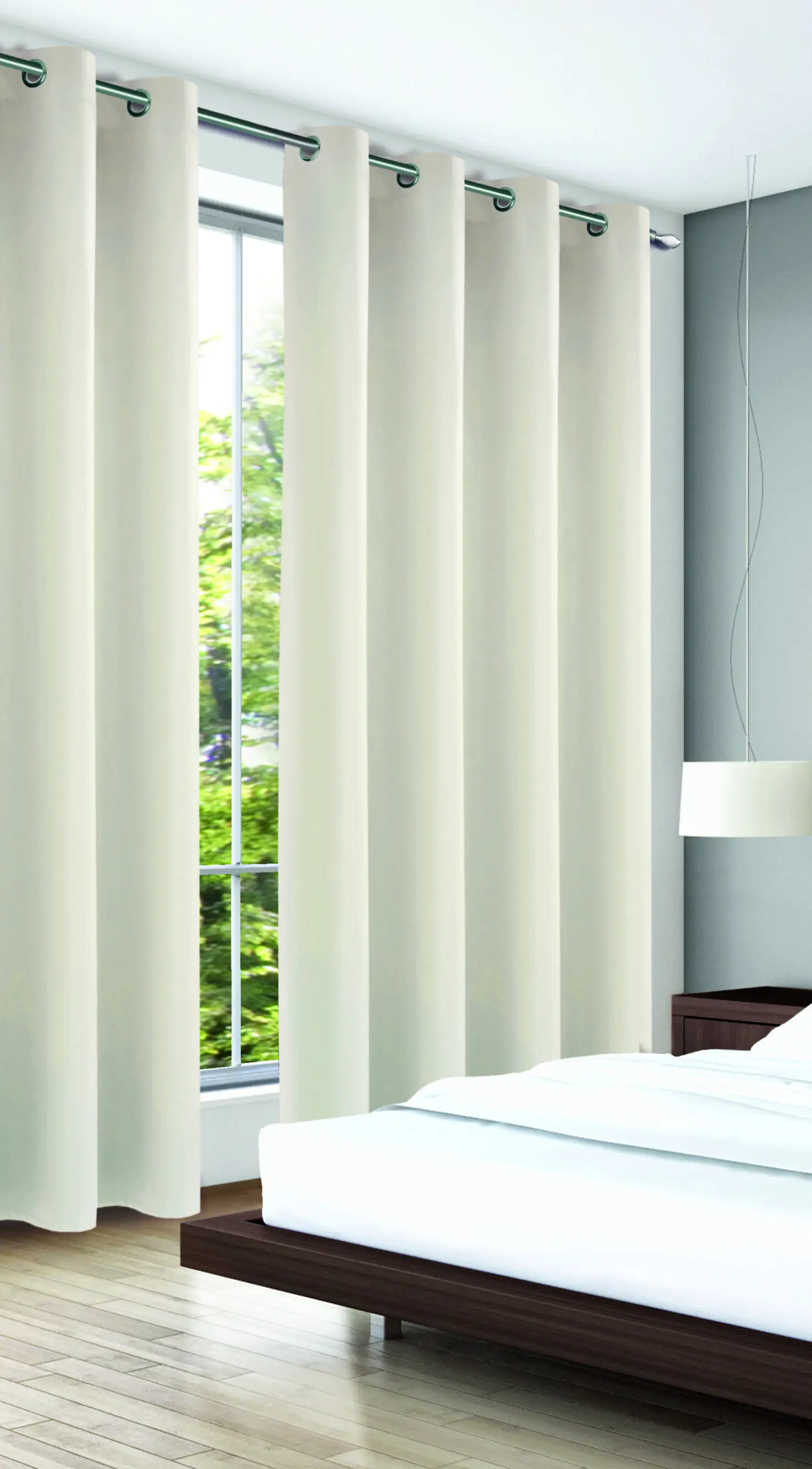 Neusser Collection Ösenschal DimOut Marene offwhite, 140 x 245 cm