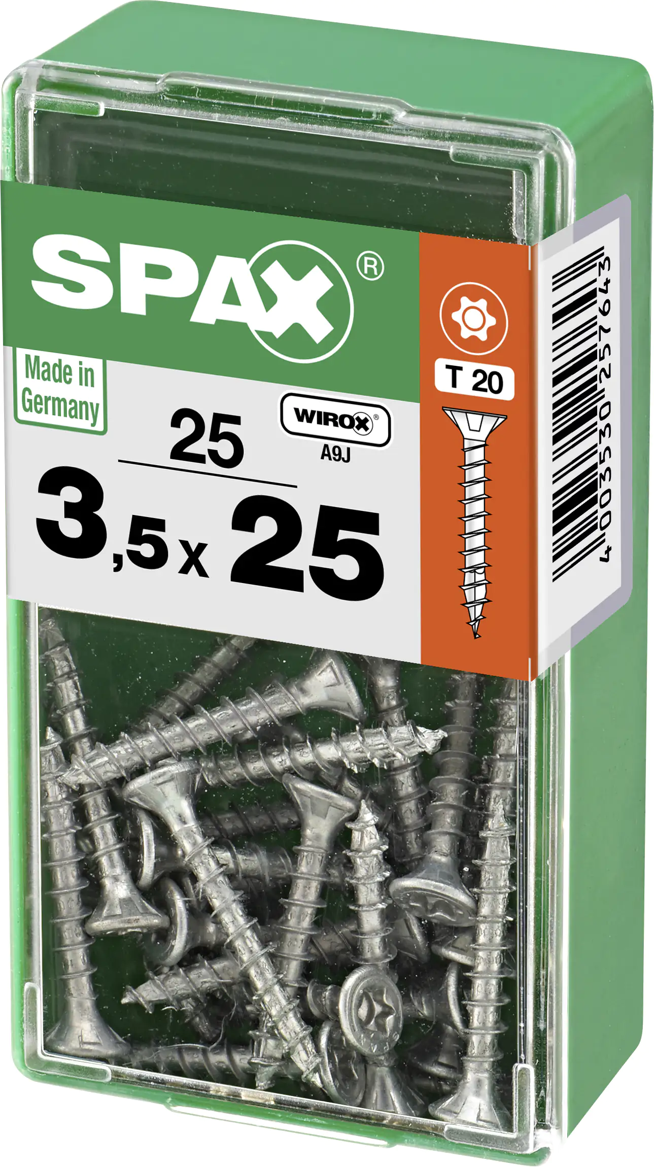 Spax Universalschrauben 3.5 x 25 mm TX 20 - 25 Stk.