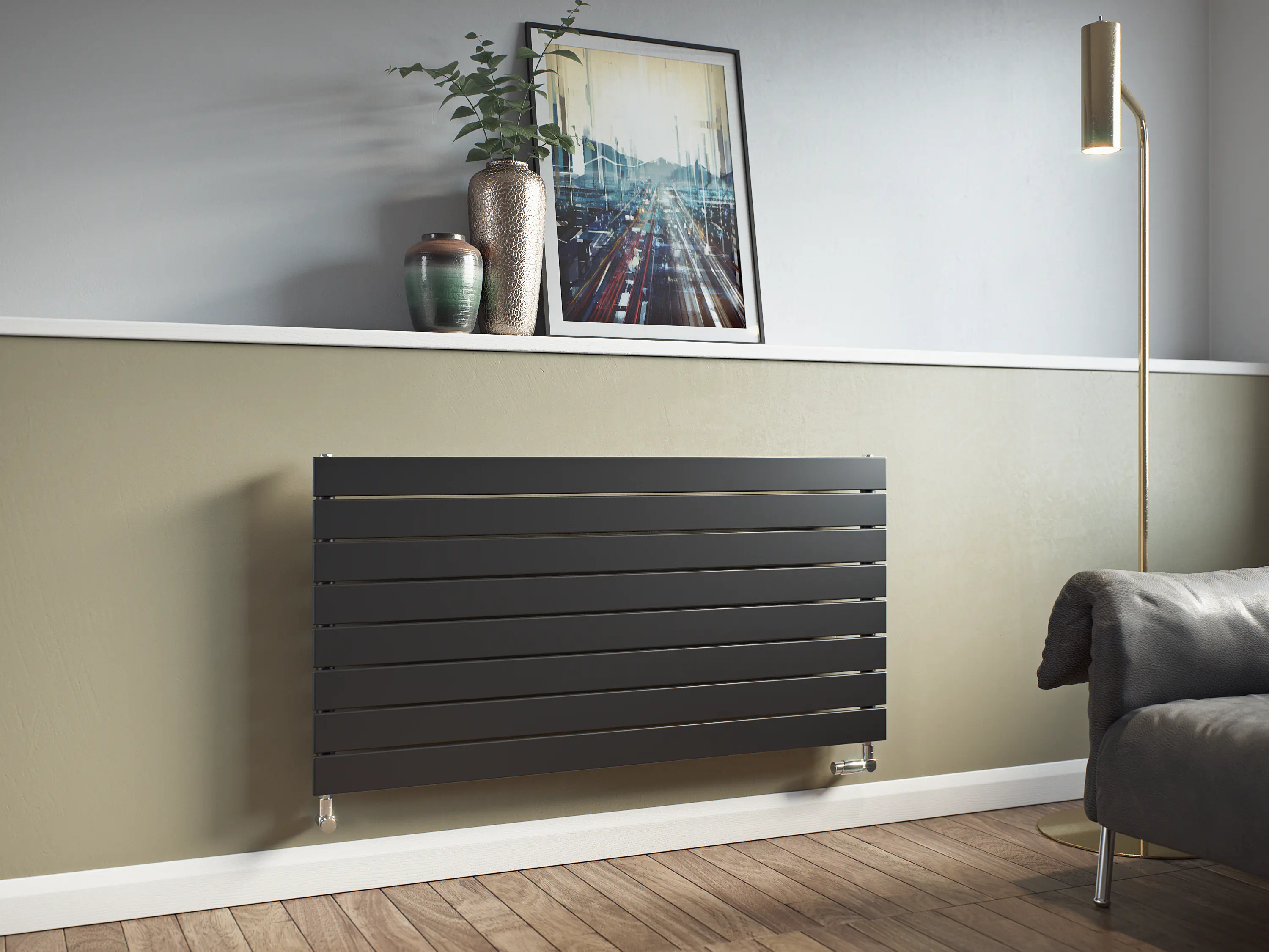 Ximax Heizkörper P1 horizontal 59,5 x 120 cm 761 Watt anthrazit 