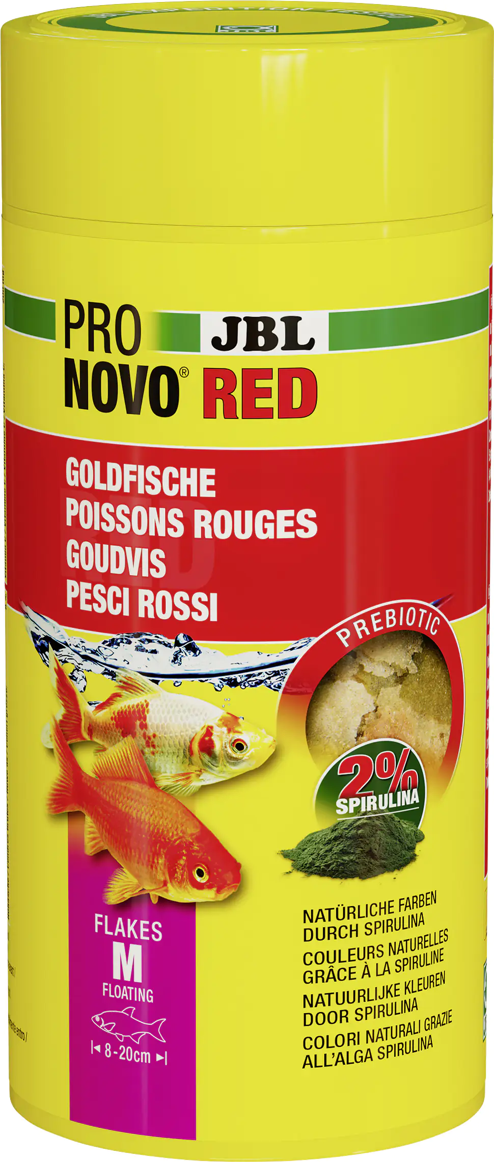 JBL Fischfutter Pronovo RedFlakes M Fischfutterflocken 1000 ml JBL Fischfutter Pronovo RedFlakes M Fischfutterflocken 1000 ml
