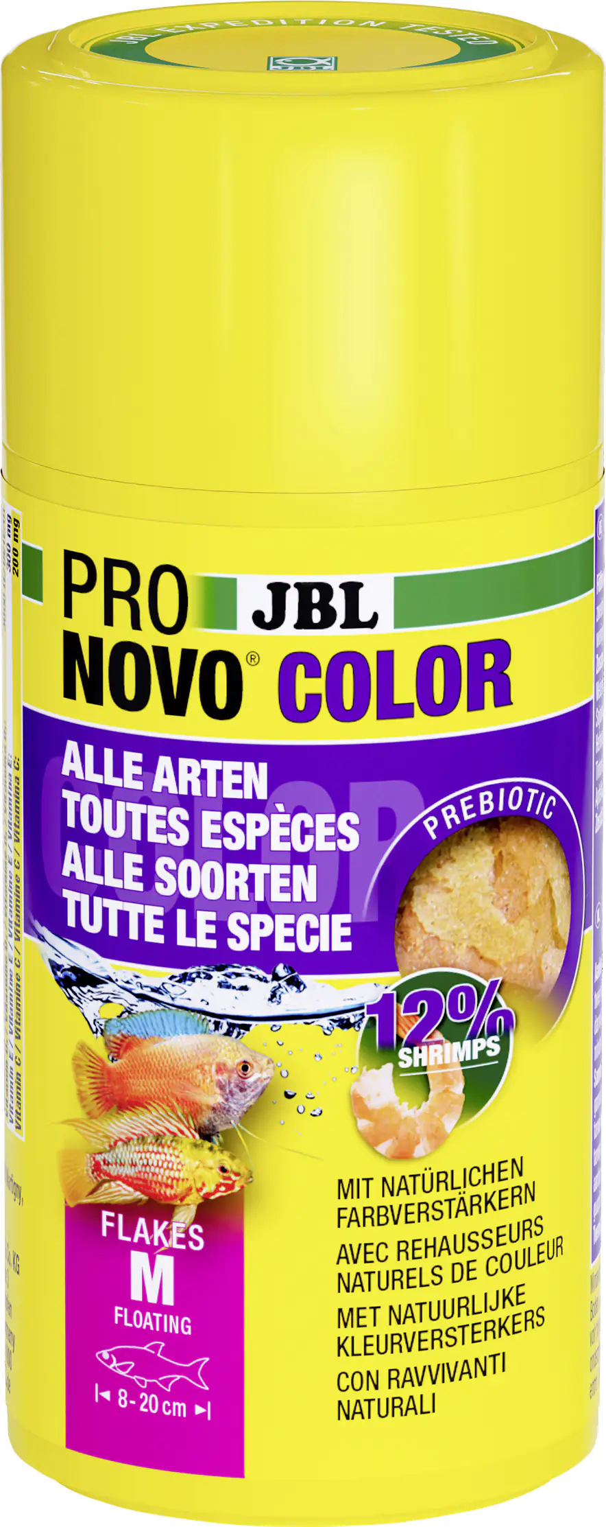 JBL Fischfutter Pronovo Color Flakes M Fischfutterflocken 100 ml JBL Fischfutter Pronovo Color Flakes M Fischfutterflocken 100 ml