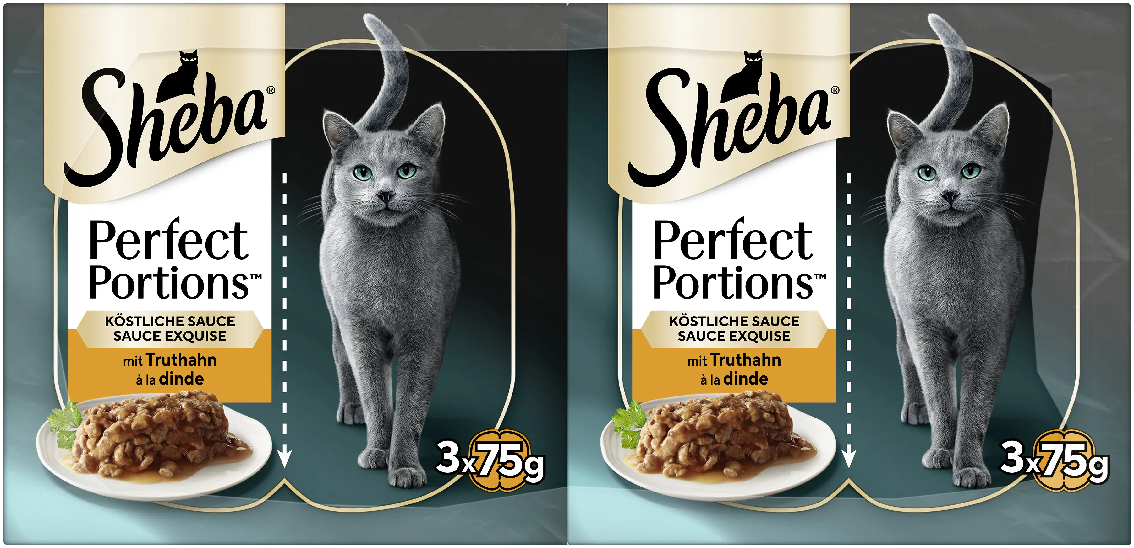 Sheba Perfect Portions Katzennassfutter Adult 6 x 37,5 g Truthahn