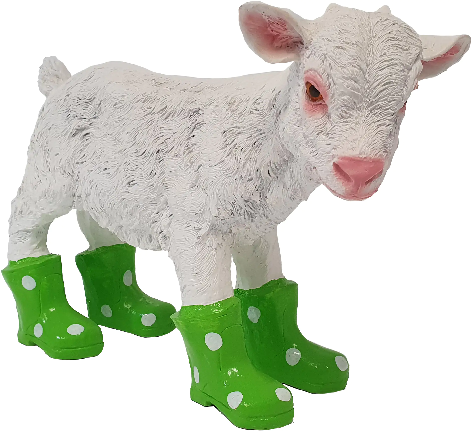 Dekofigur Ziege grün 32 x 42 x 20 cm