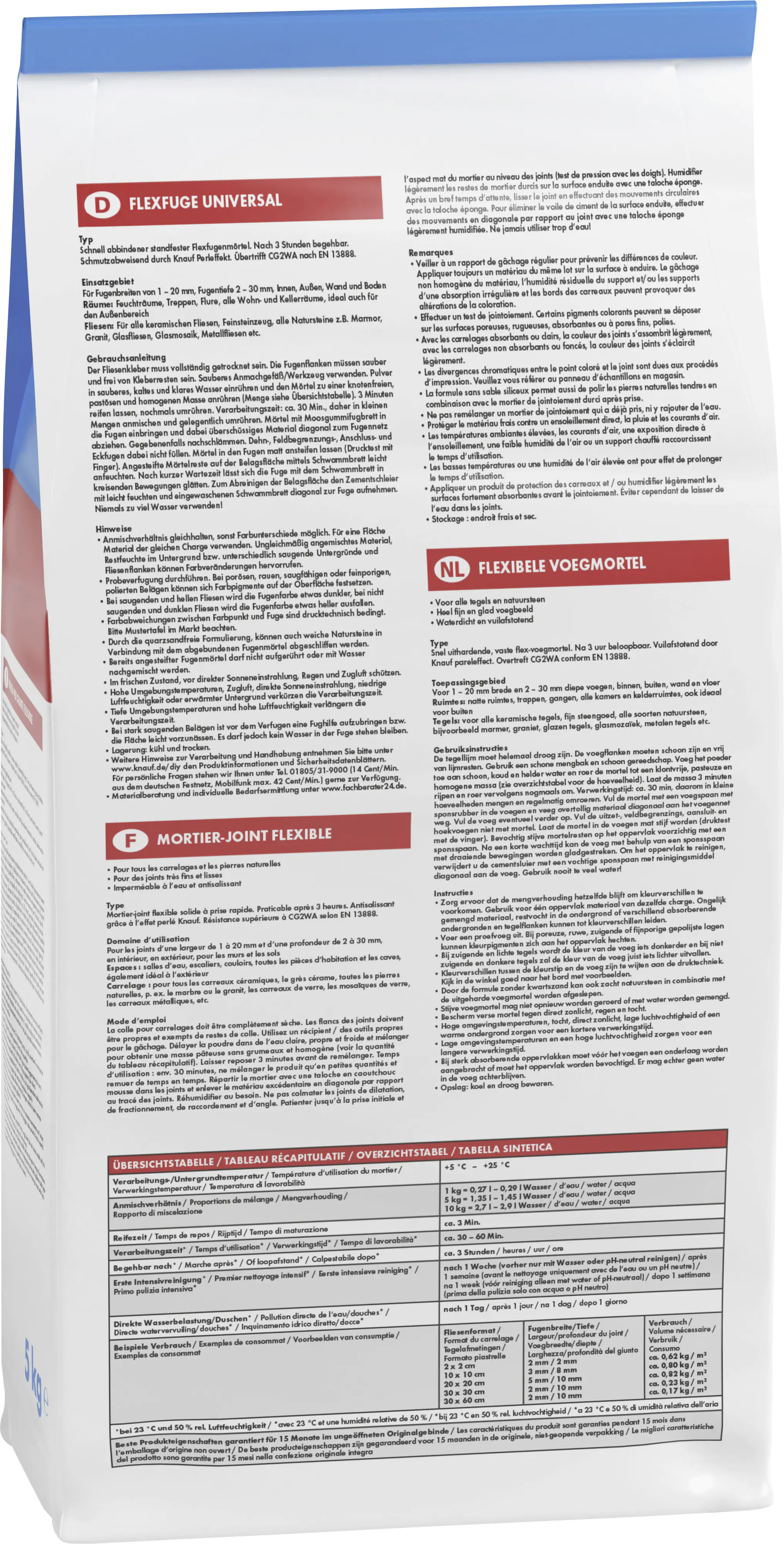 Knauf Fugenmörtel Flexfuge Universal 1 - 20 mm anthrazit 5 kg Knauf Fugenmörtel Flexfuge Universal 1 - 20 mm anthrazit 5 kg