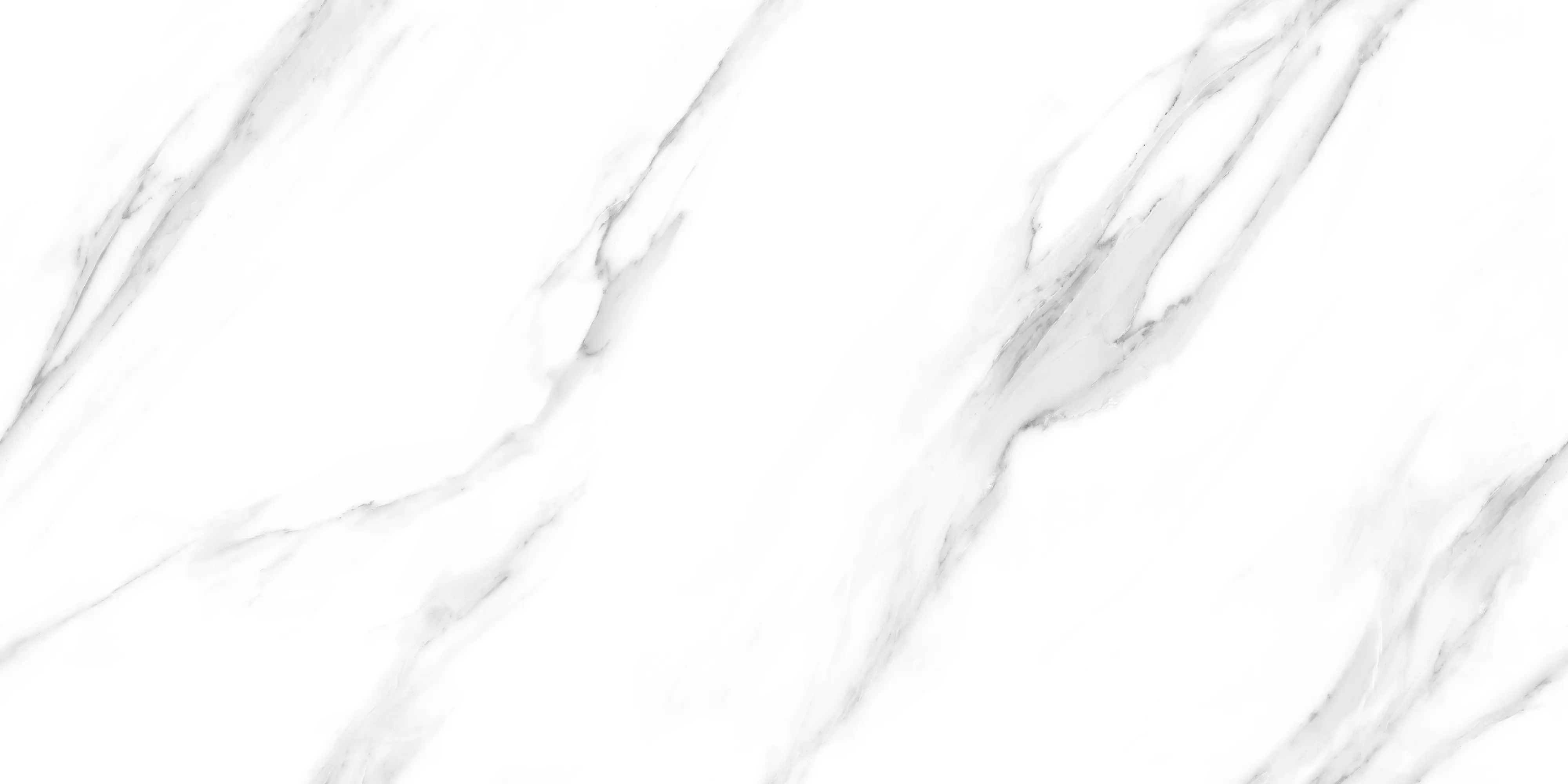 Bodenfliese Feinsteinzeug Prisma Statuario 60 x 120 cm grau/weiß