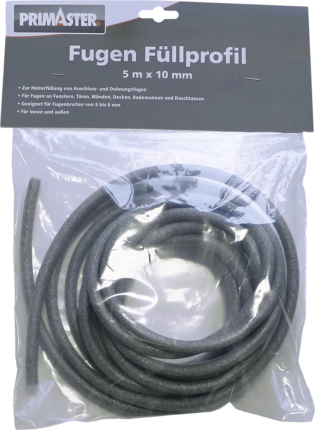Primaster PE-Fugenfüllprofil 10 mm x 5 m Primaster PE-Fugenfüllprofil 10 mm x 5 m