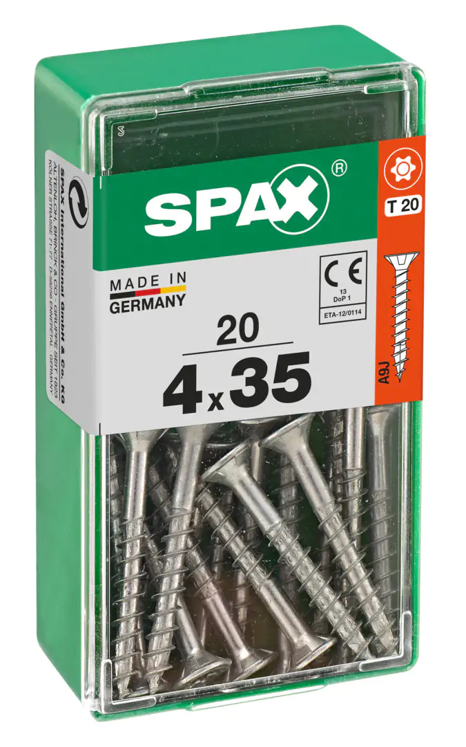 Spax Universalschrauben 4.0 x 35 mm TX 20 - 20 Stk. Spax Universalschrauben 4.0 x 35 mm TX 20 - 20 Stk.