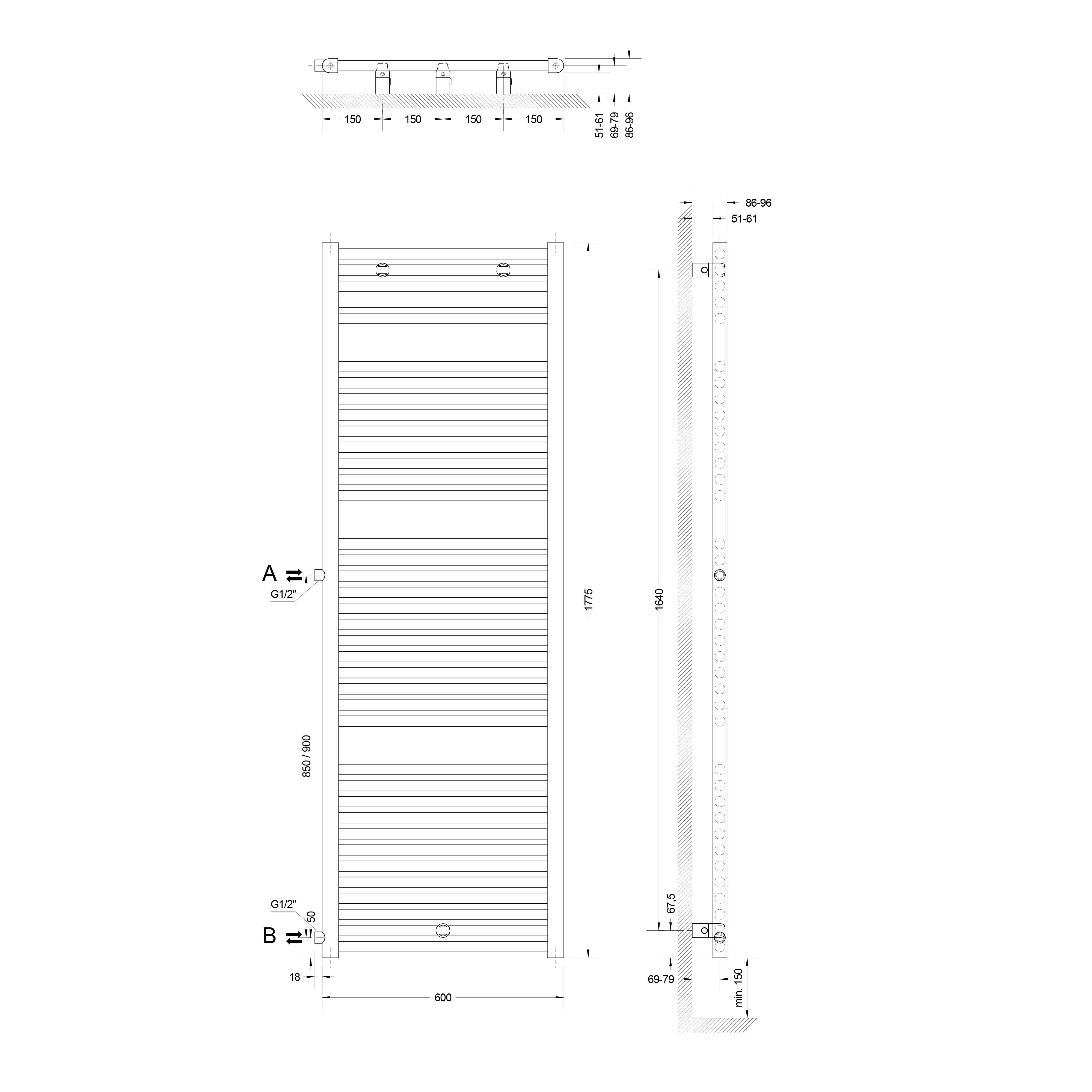 4060991036583_3 Schulte Badheizkörper München Spezial 177,5 x 60 cm 1129 Watt