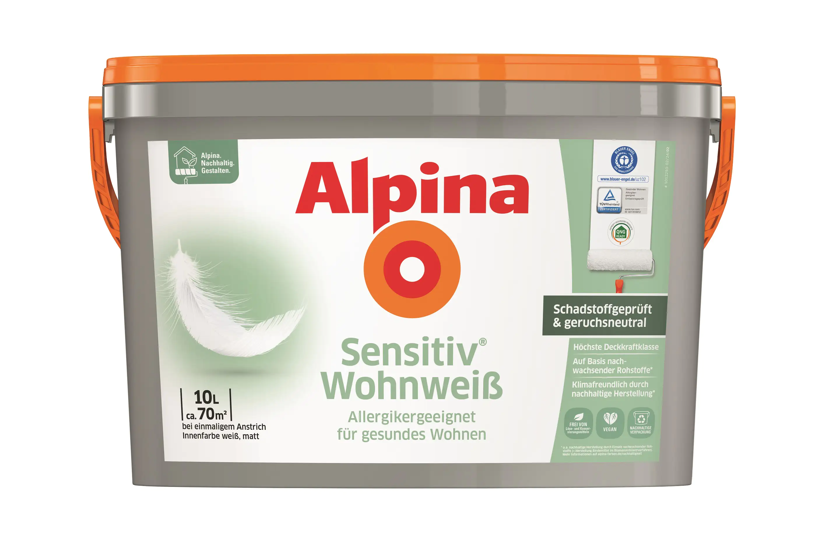 Alpina Sensitiv Wohnweiß 10 L 