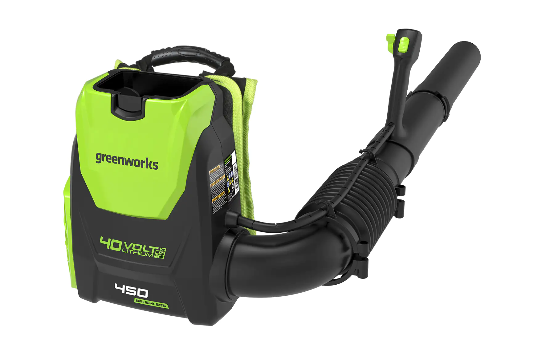 Greenworks Akku-Rückengebläse 40 V ohne Akku und Ladegerät