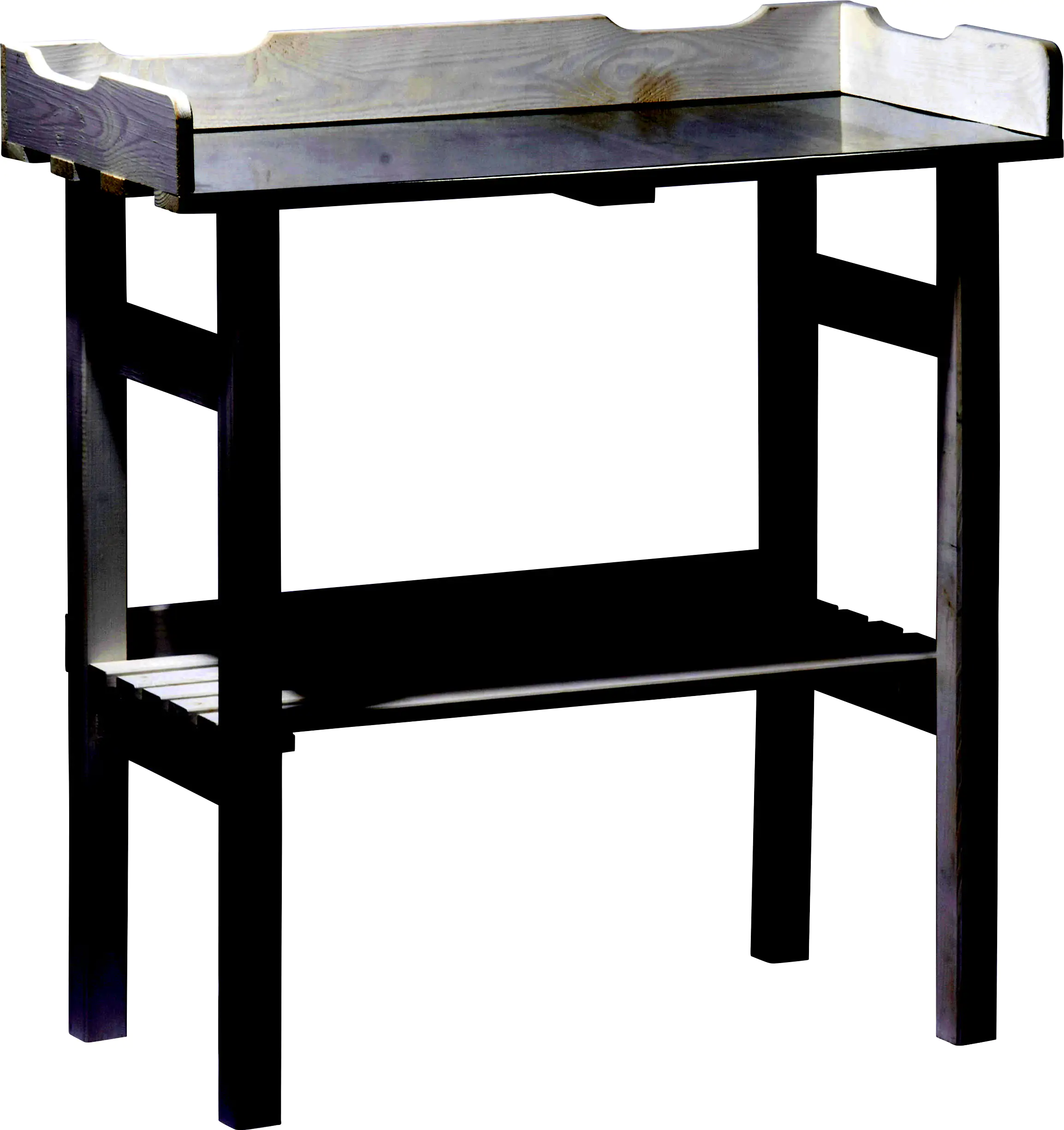 Dobar Pflanztisch mit Ablage weiß 78 x 38 x 84 cm