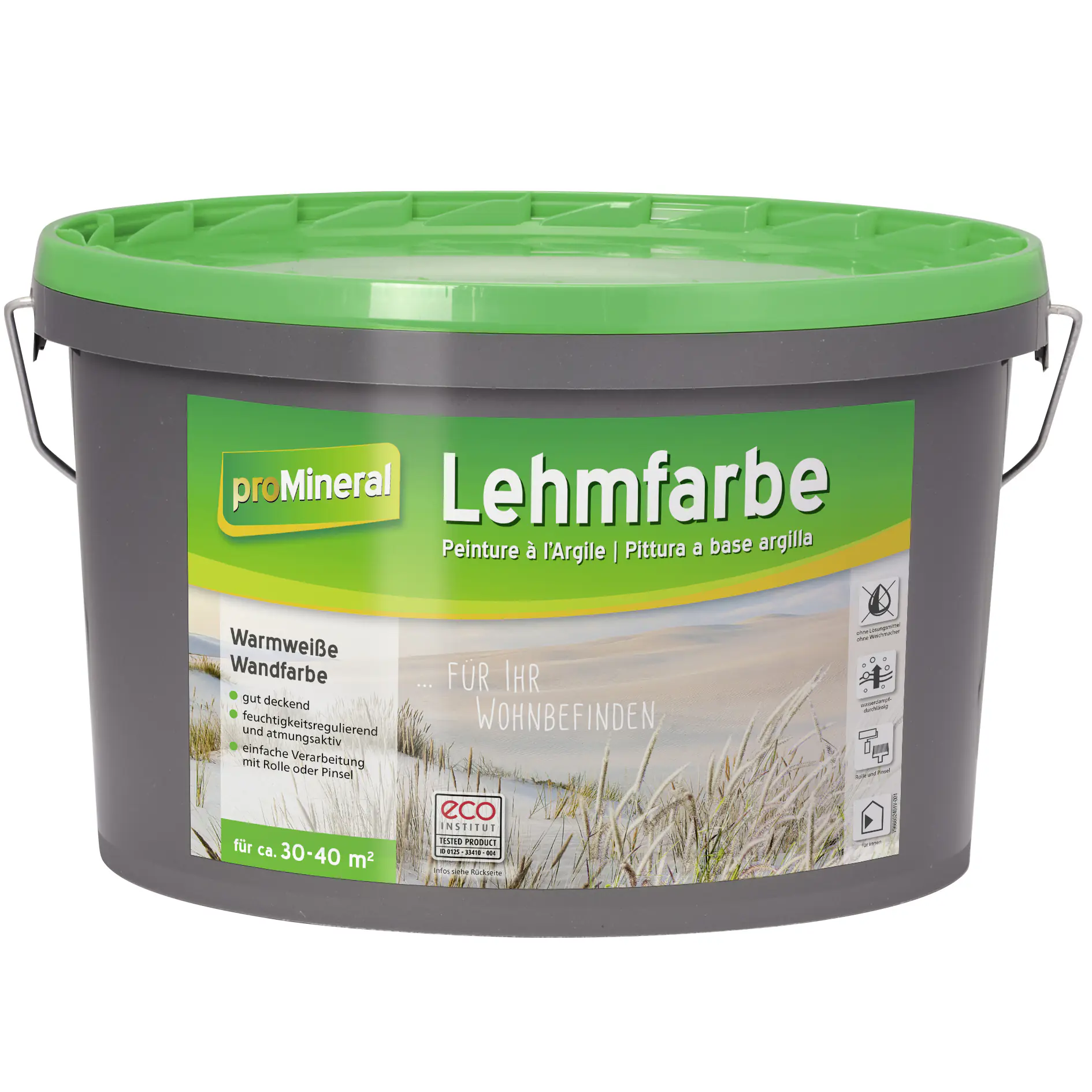 proMineral Lehmfarbe warmweiß 5 l