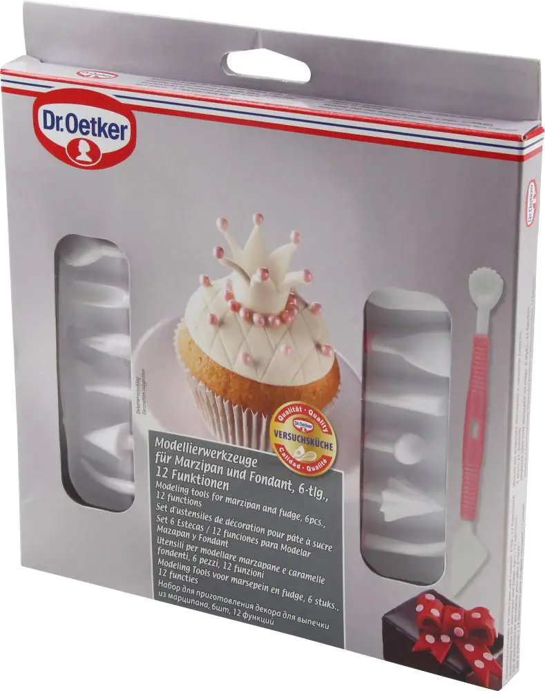 Dr. Oetker Modellierwerkzeuge für Marzipan und Fondant 6-teilig
