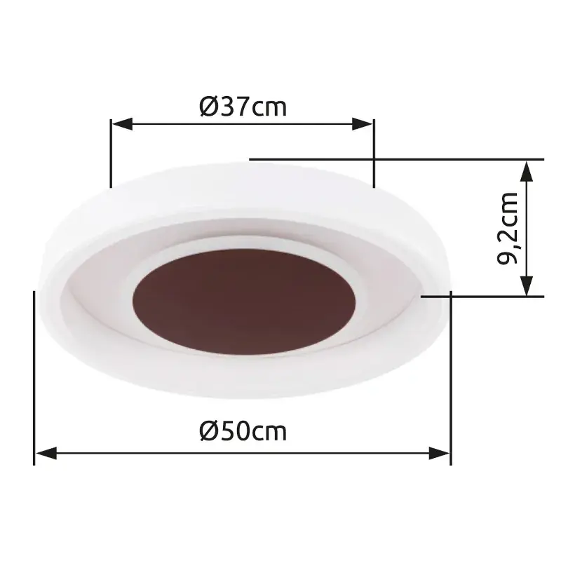 Globo LED-Deckenleuchte Goffi 40 W 2400 lm CCT Ø 50 cm