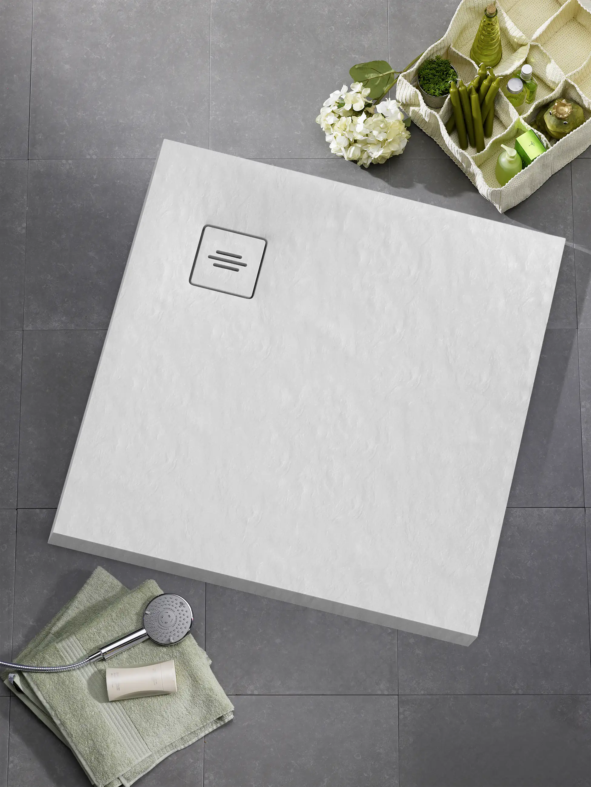 Ottofond Duschwanne Nevis 90x90x3,5 cm, weiß