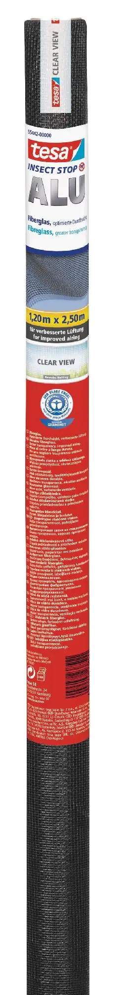 tesa Insektenschutz-Gitter Ersatzarolle anthrazit 120 x 250 cm