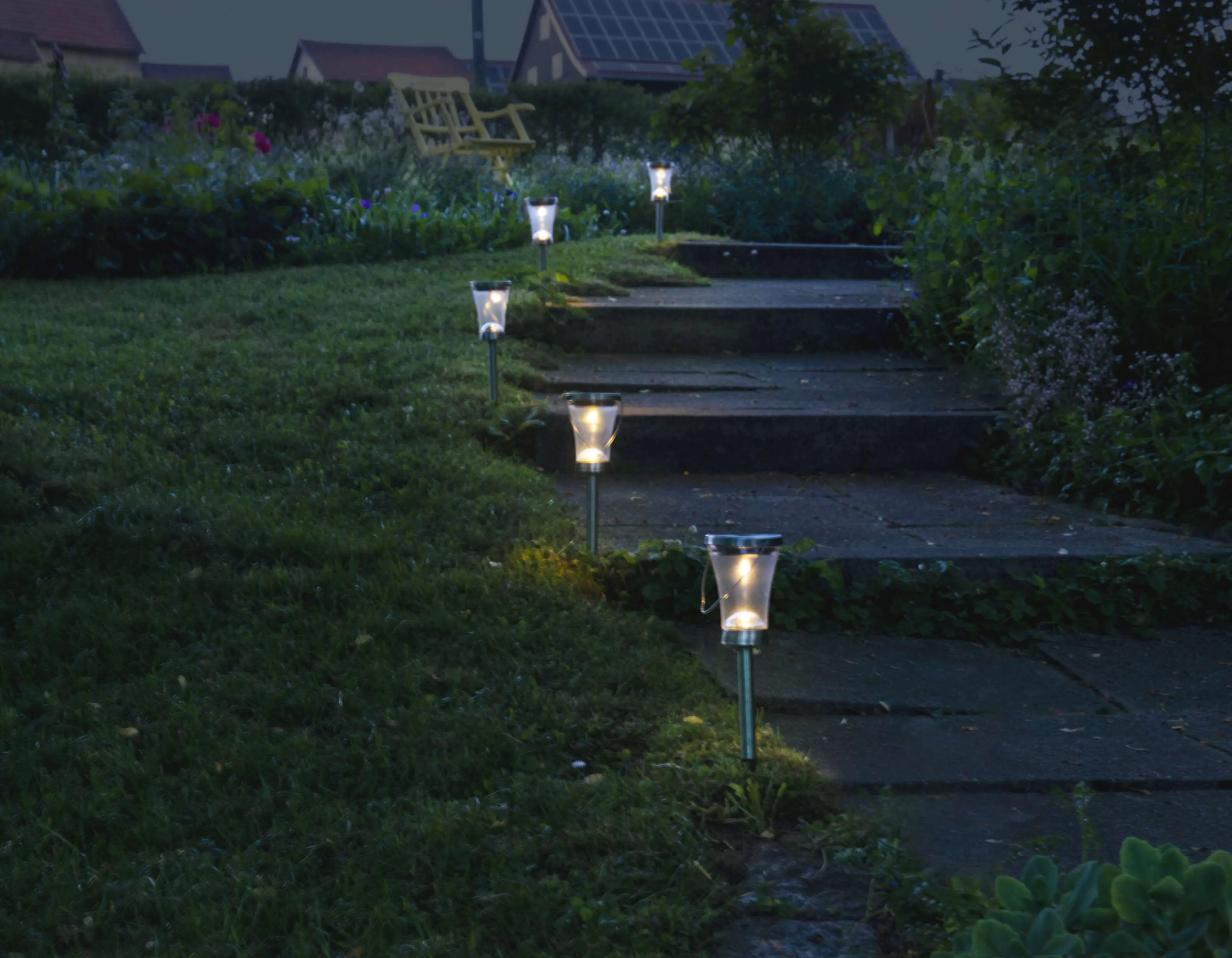 Light & More LED Deko Solarleuchte 2er-Set