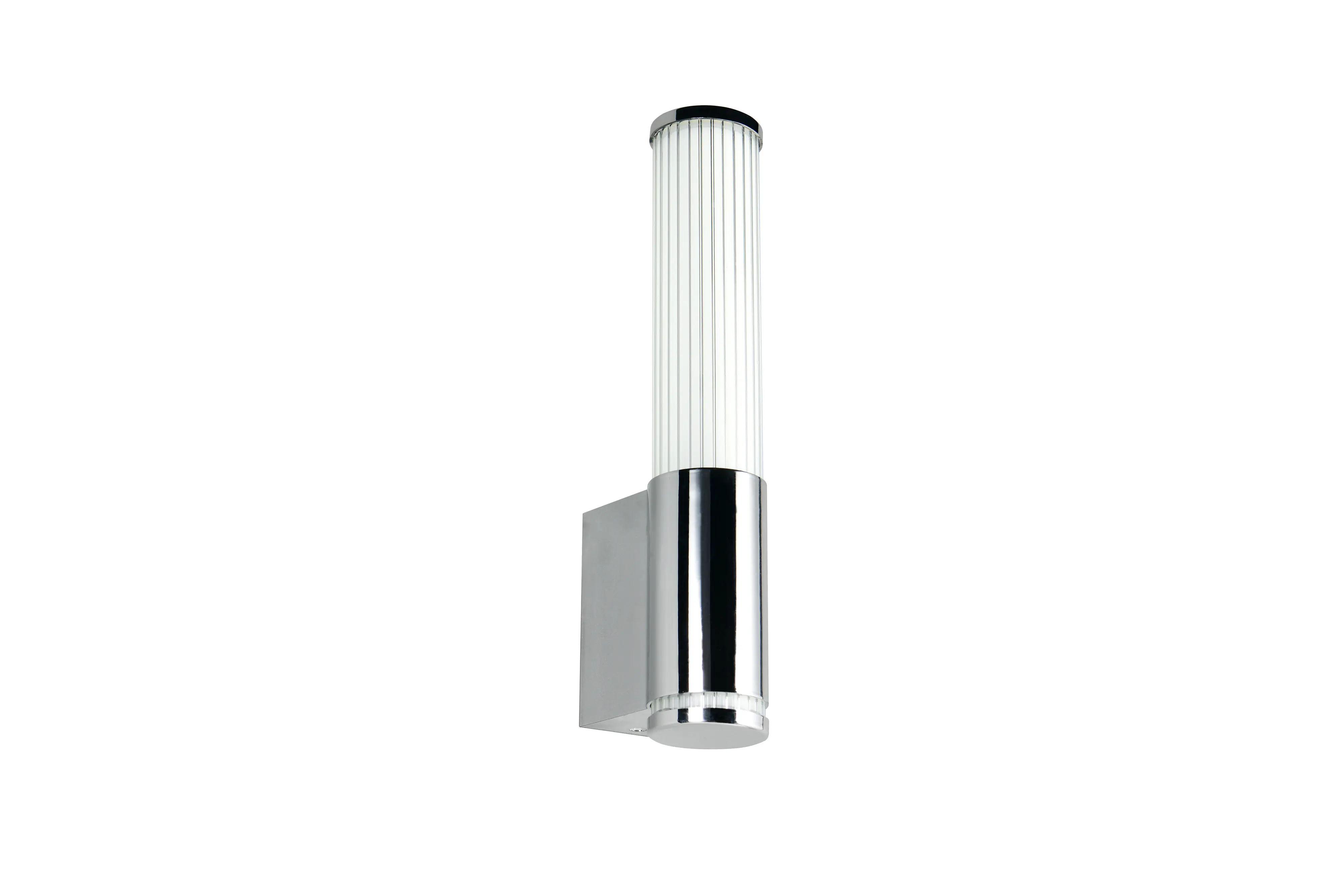 Trio LED-Wandleuchte Stefano chrom mit Steckdose CCT