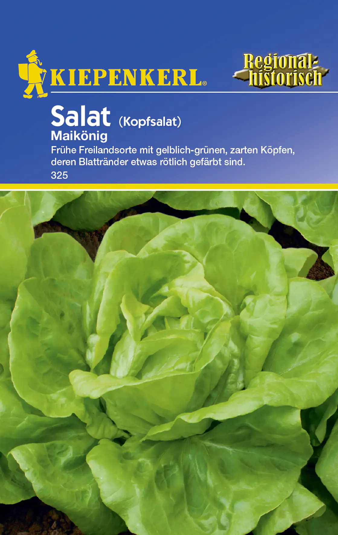 Kiepenkerl Kopfsalat Maikönig Lactuca sativa var. capitata, Inhalt: ca. 200 Pflanzen
