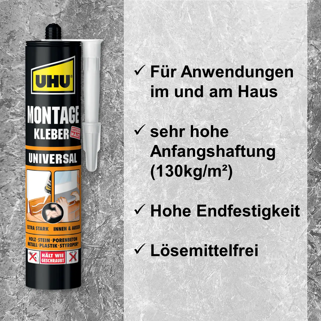 UHU Montagekleber Universal 440g Kartusche, 440g