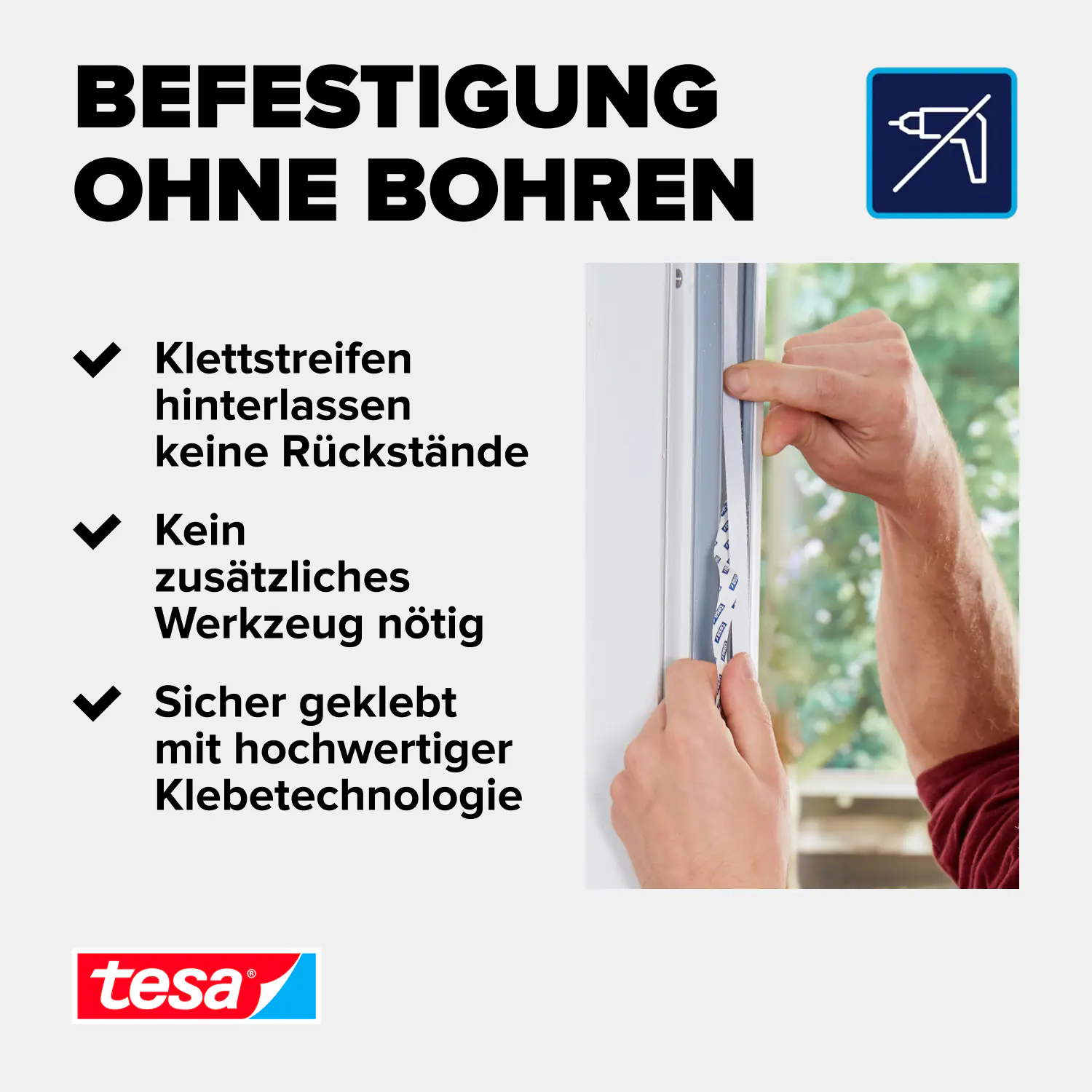 tesa Insektenschutz-Fenster SUN PROTECT 130 x 150 cm anthrazit