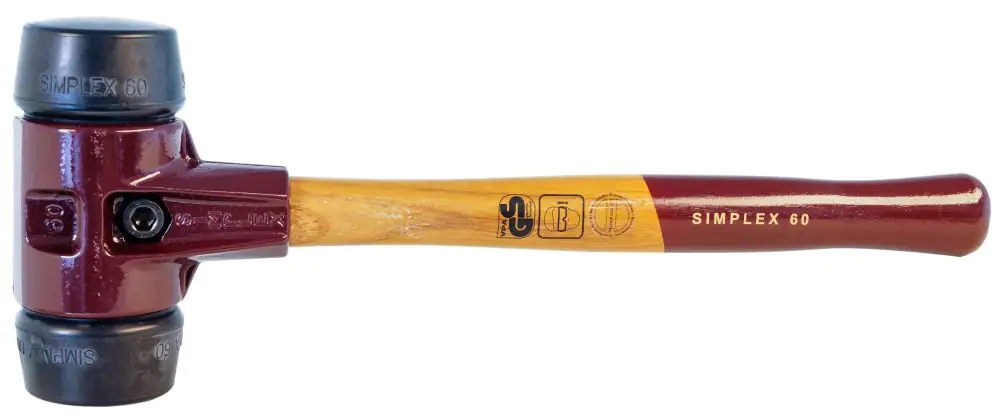 Simplex Gummihammer Ø 60 mm 1550 g Stiel 405 mm