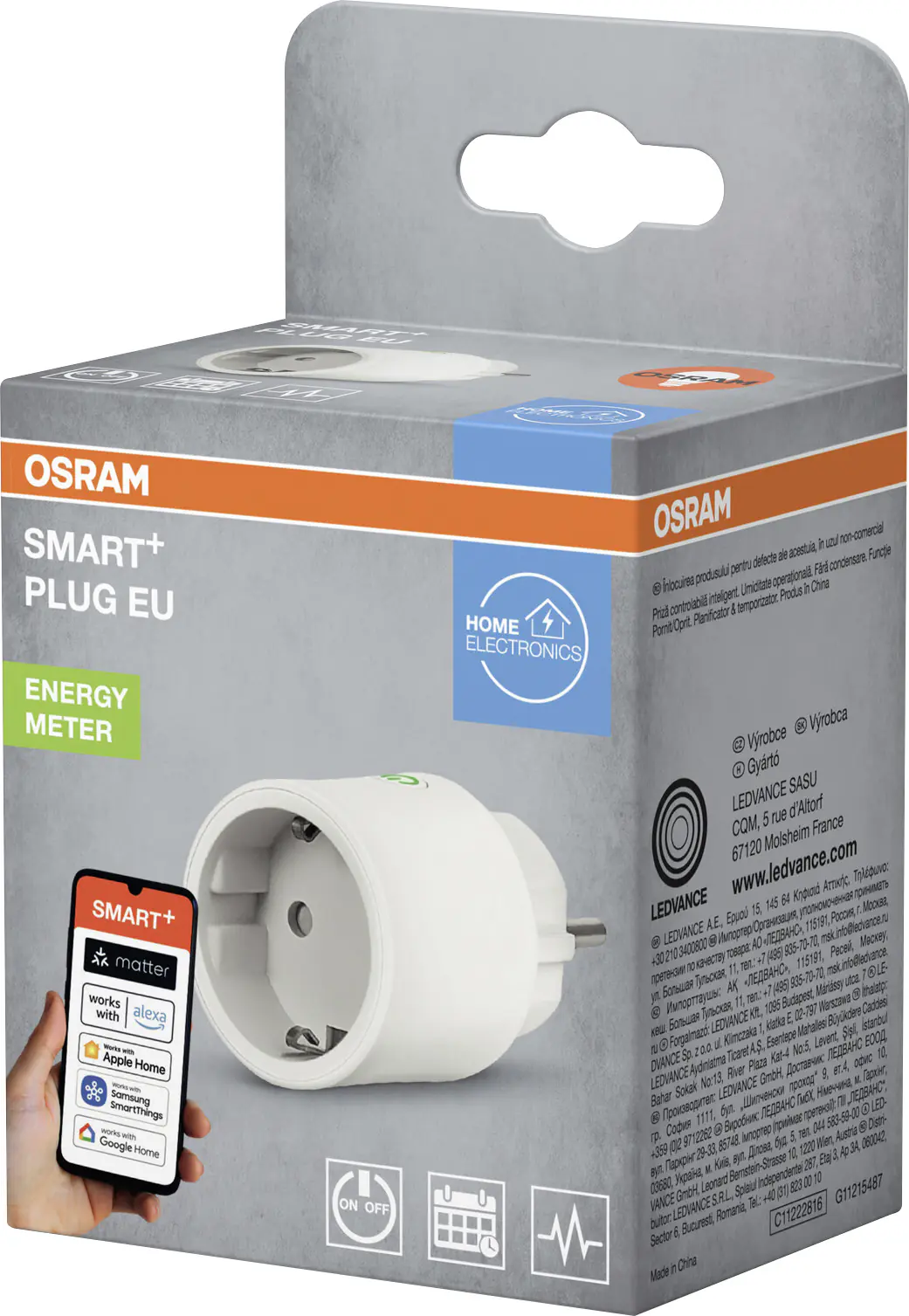 Osram Steckdose SMART+ WiFi Matter EU Weiß