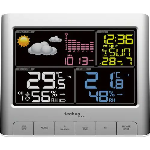 Technoline Wetterstation WS 6449 silber
