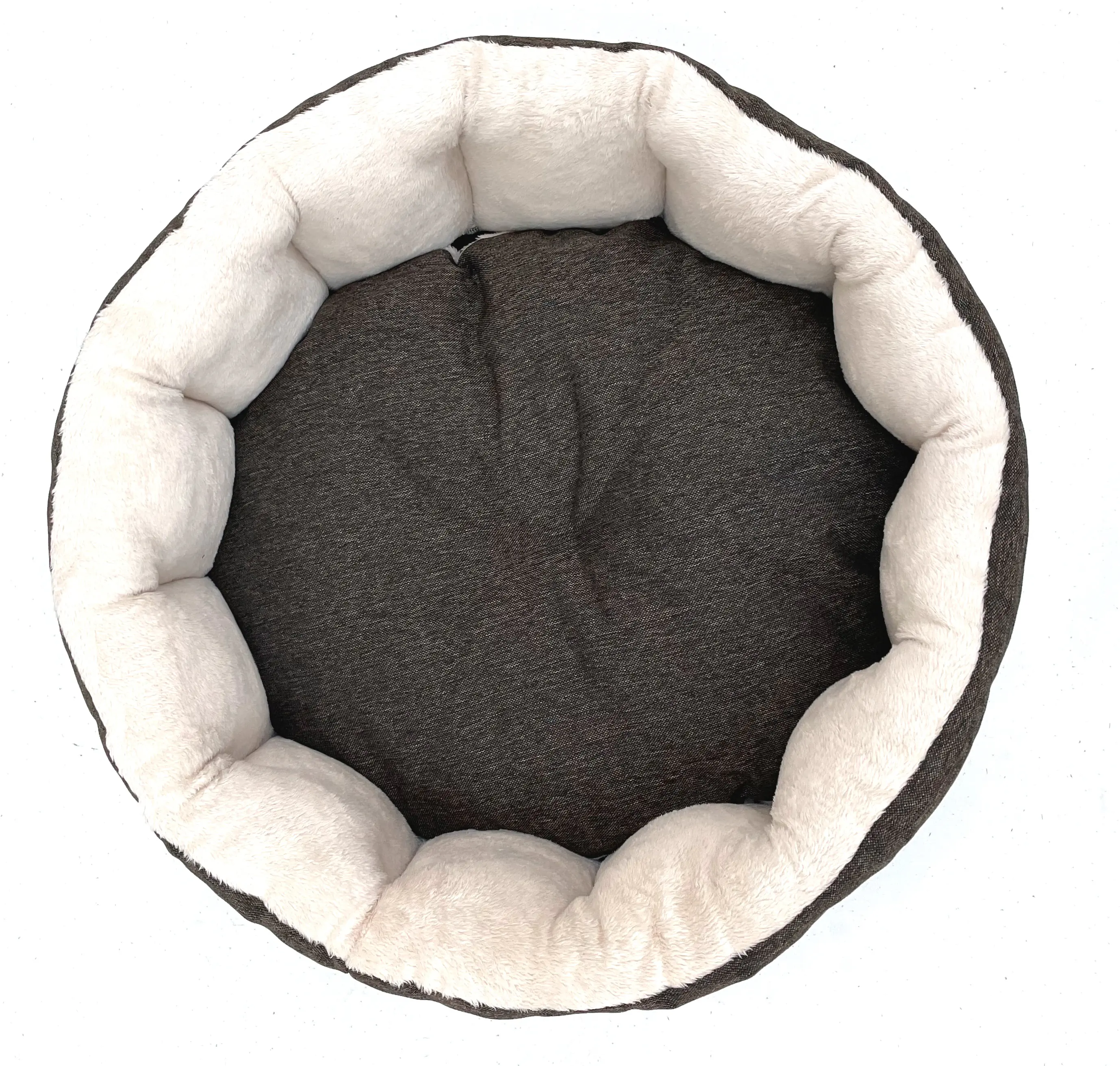 Lebon Hundebett Wilma 75 x 65 cm braun/weiß