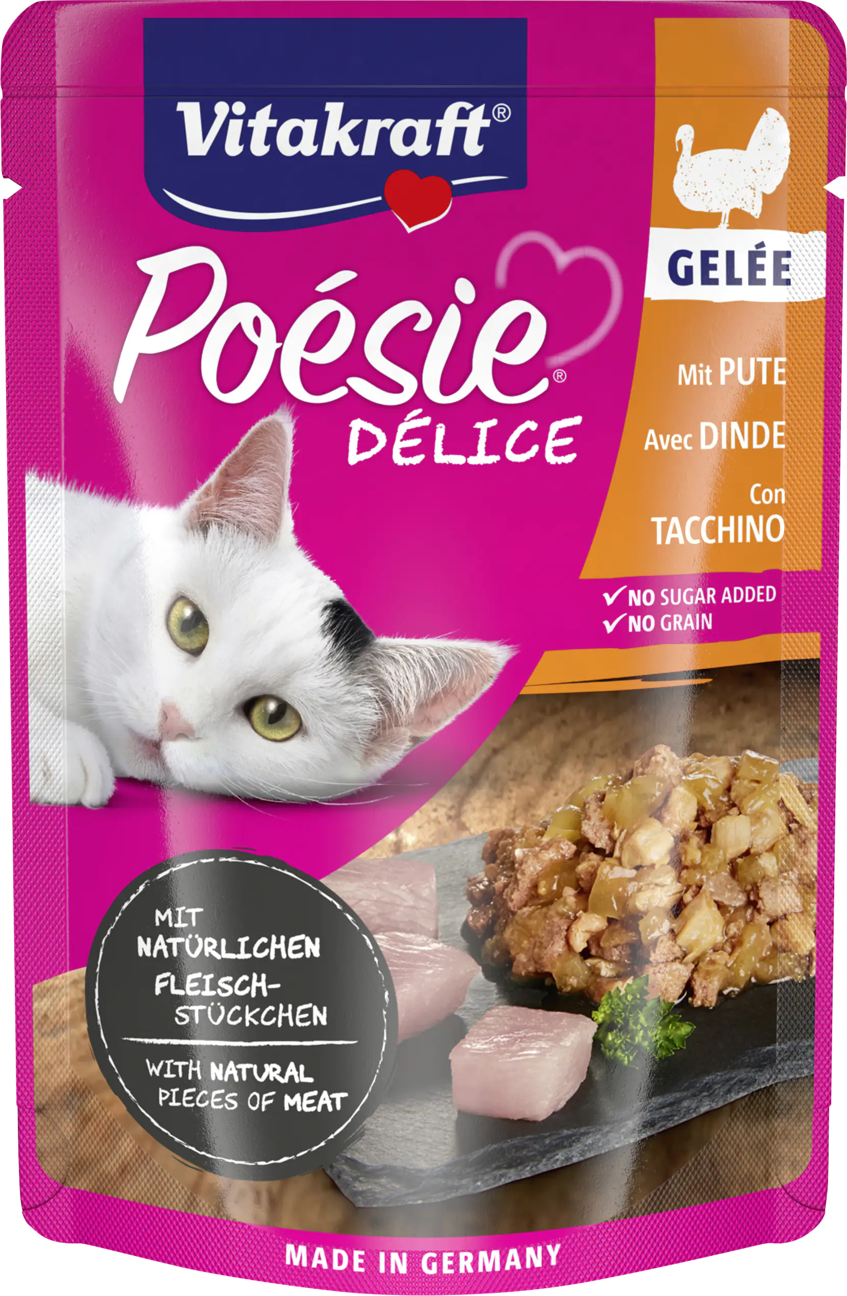 Vitakraft Poésie Katzenfutter Délice Gelée Pute 85 g Vitakraft Poésie Katzenfutter Délice Gelée Pute 85 g