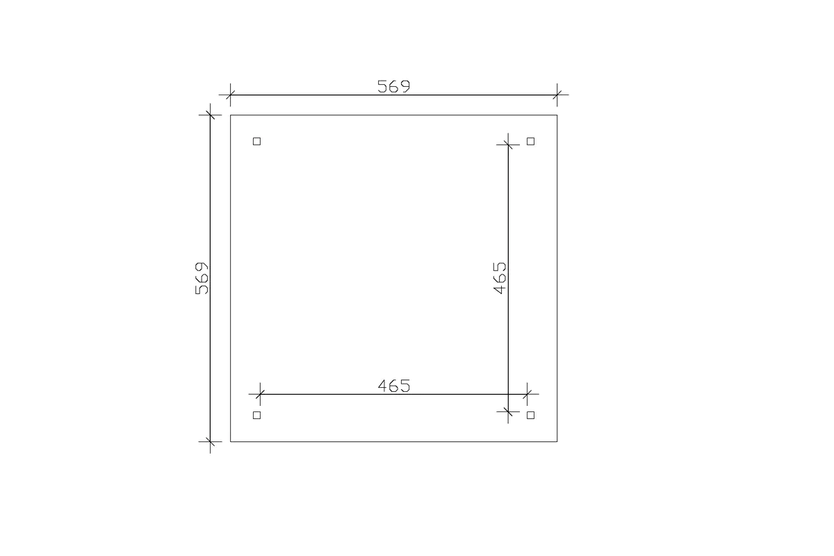 SKAN HOLZ Pavillon Cannes 4 Leimholz, natur