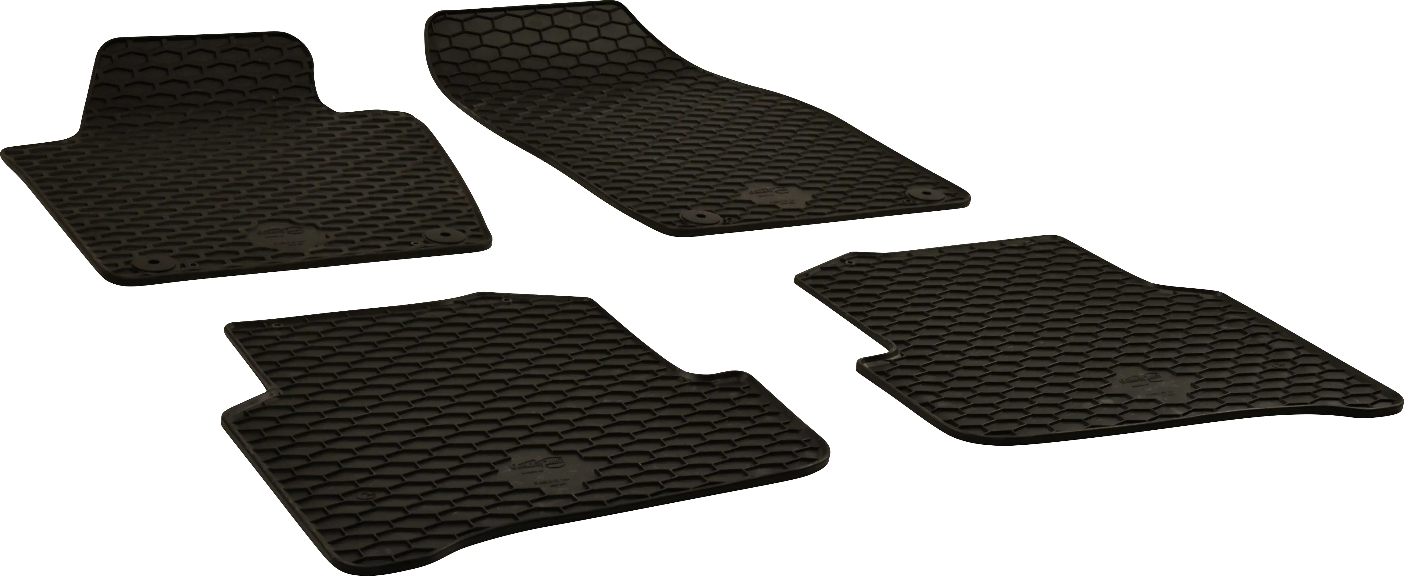 Walser Passform Fußmatten Gummi RubberLine für Skoda Fabia III 08/2014-Heute 4-teilig