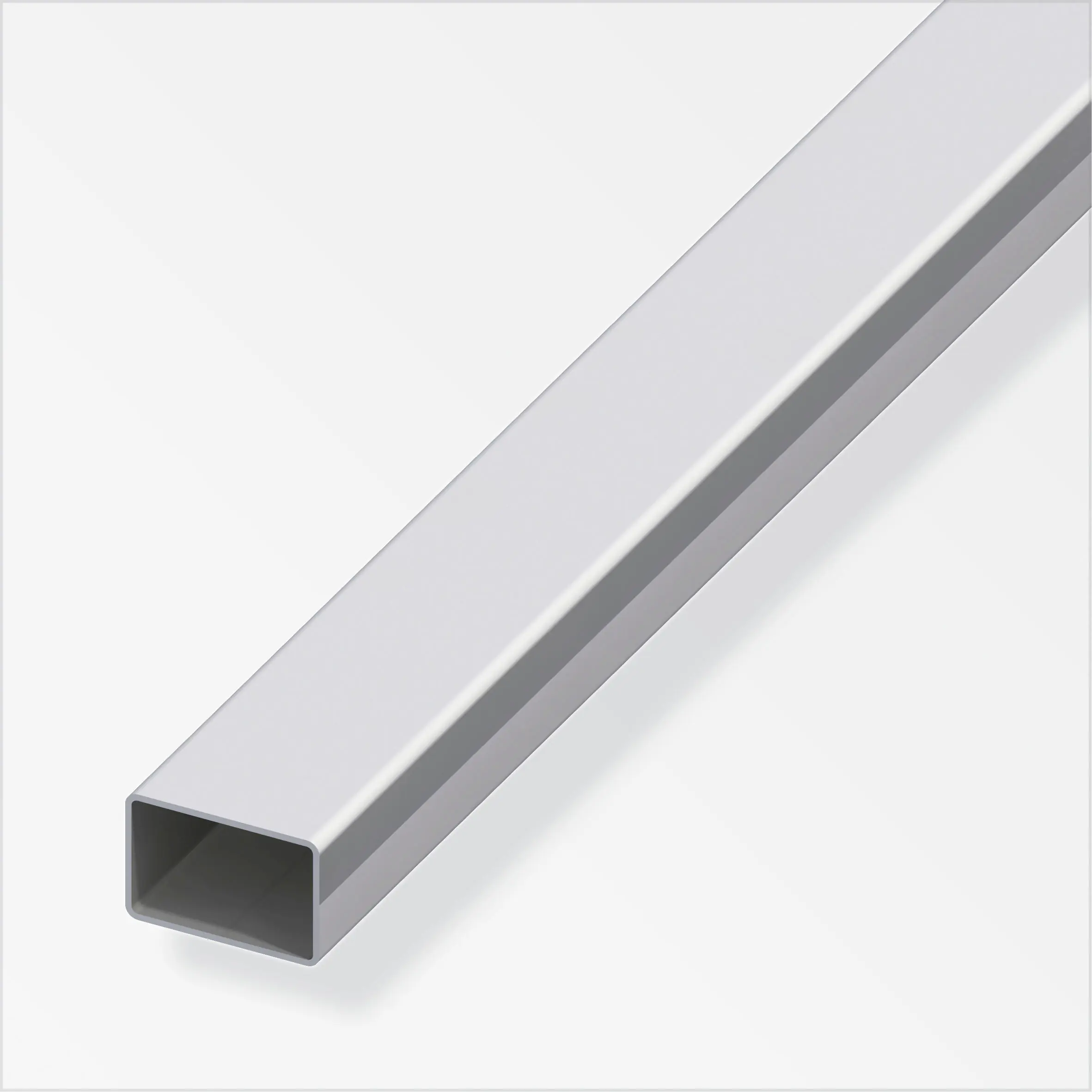 alfer Rechteckrohr 1 m, 20 x 10 x 1.5 mm EdelStahl roh natur