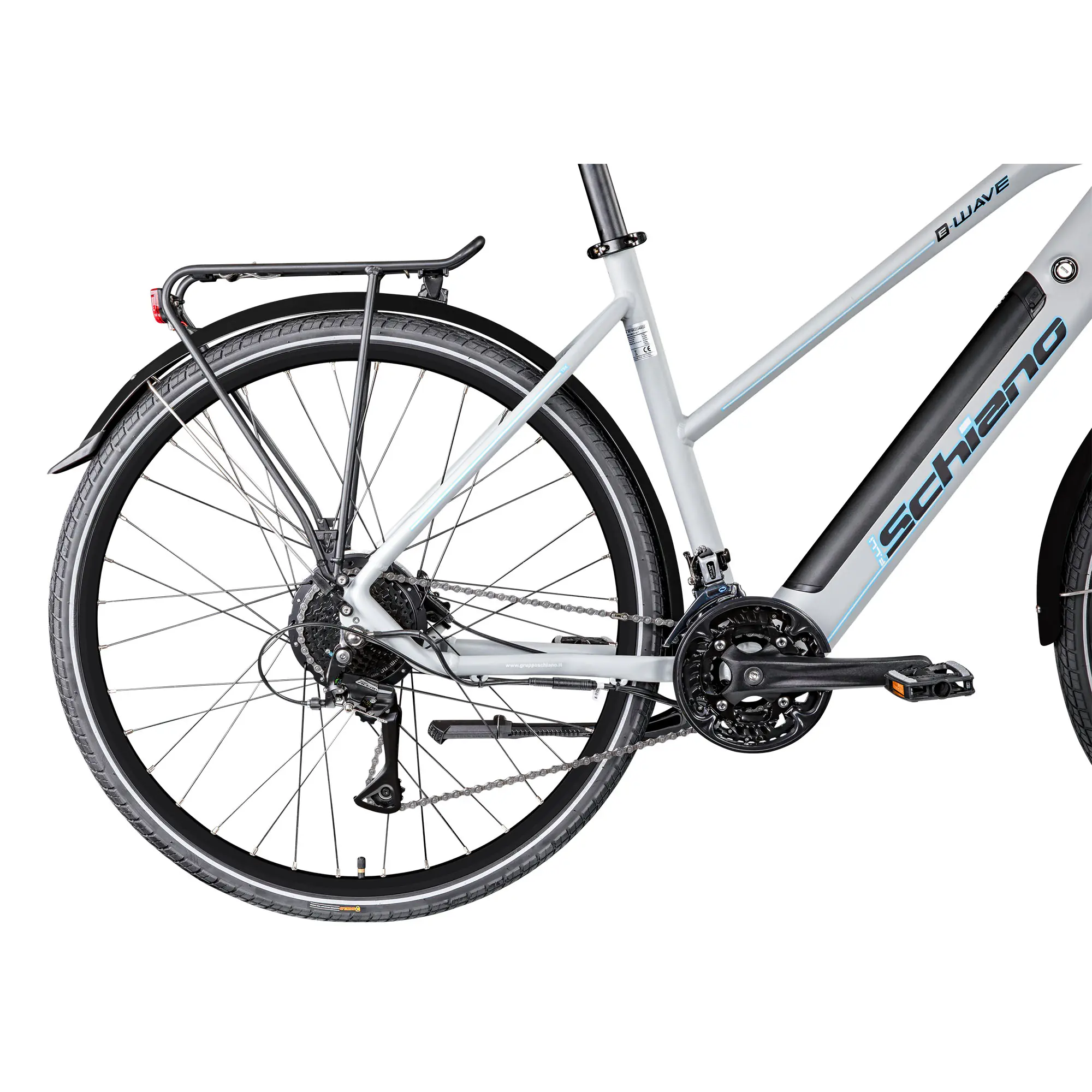 Schiano E-Bike Voke Trekking 28 Zoll 24-Gang 418 Wh grau