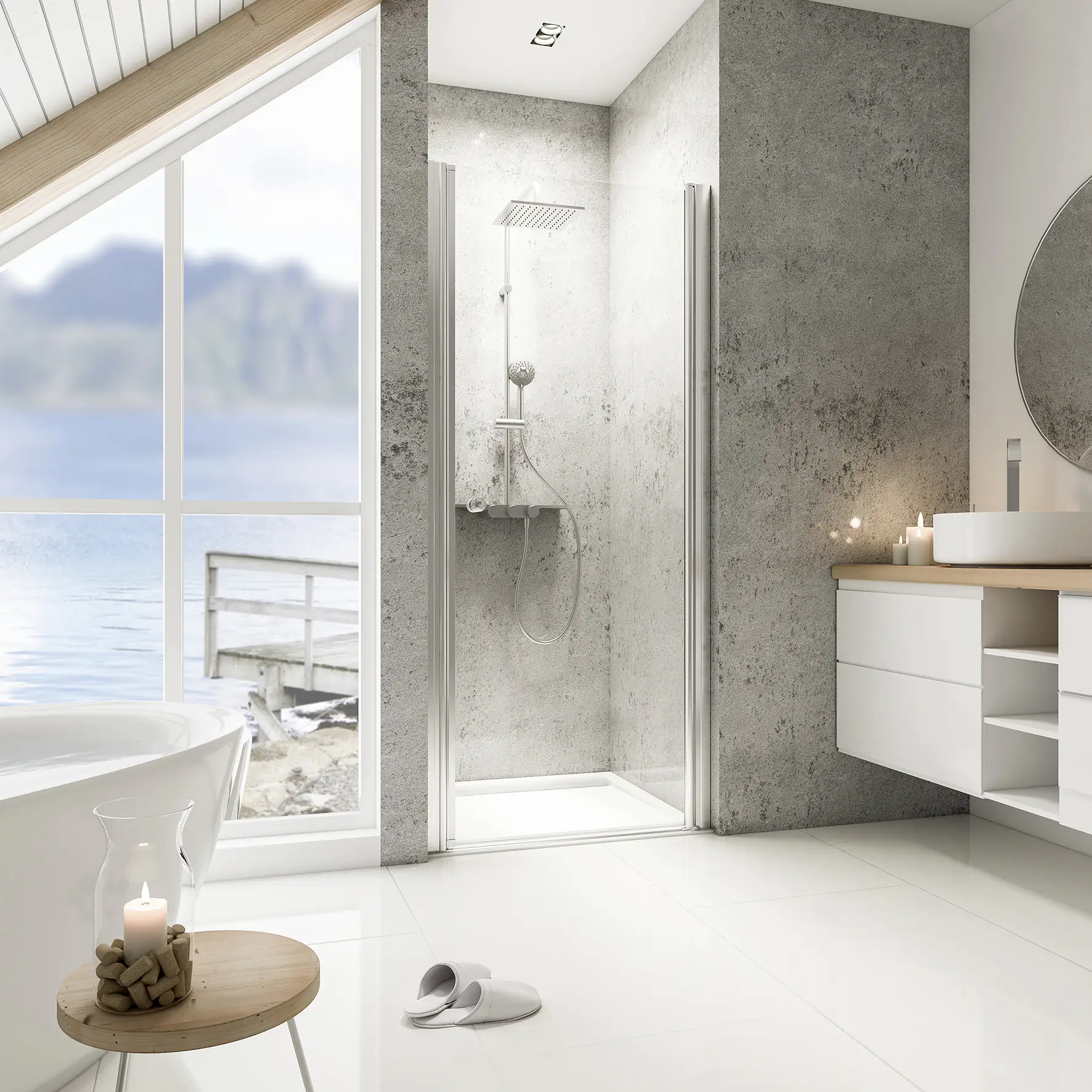 Schulte Nische Drehtür 80 x 200 cm Garant