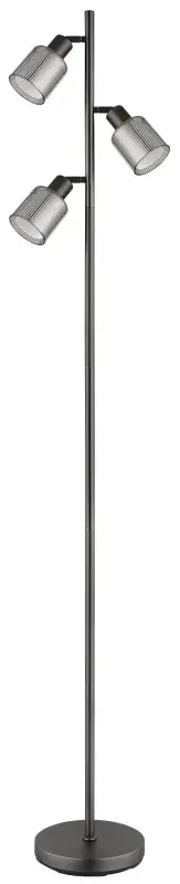 Globo Stehleuchte Villegas 161 cm schwarz-chrom matt