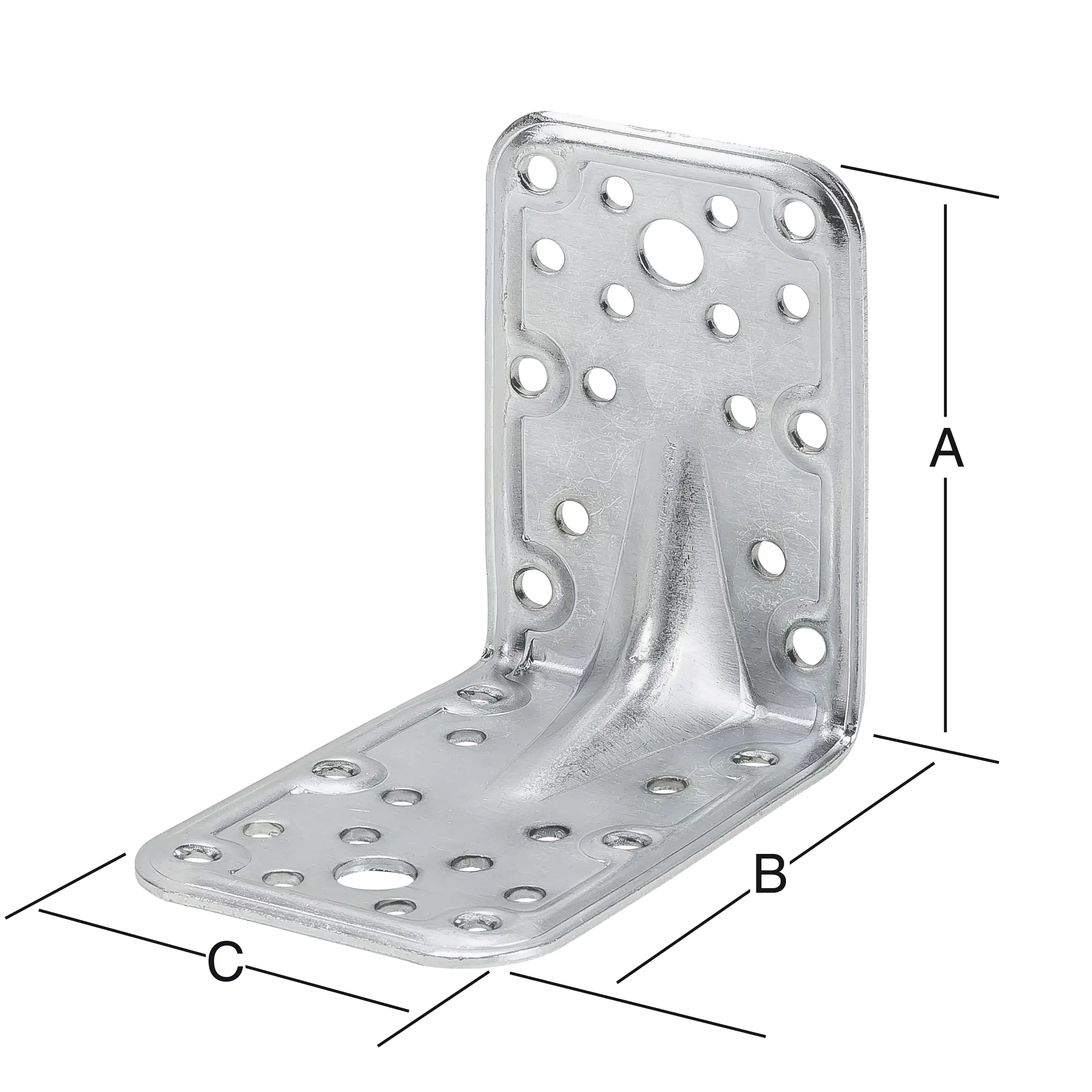 Vormann Combi-Winkelverbinder verzinkt 90 x 90 x 65 mm