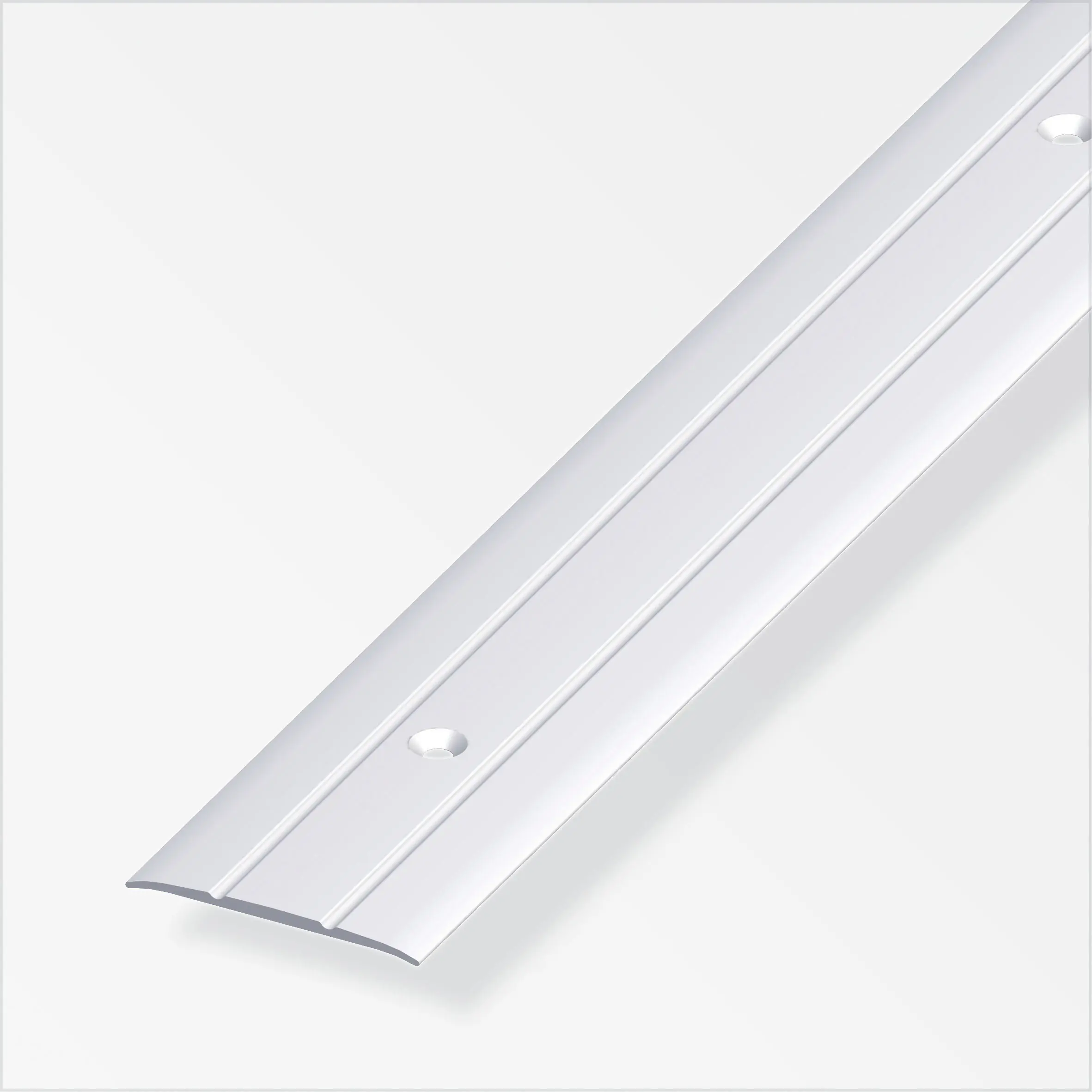alfer Übergangsprofil 2 m, 37 x 2.5 mm Aluminium eloxiert silber