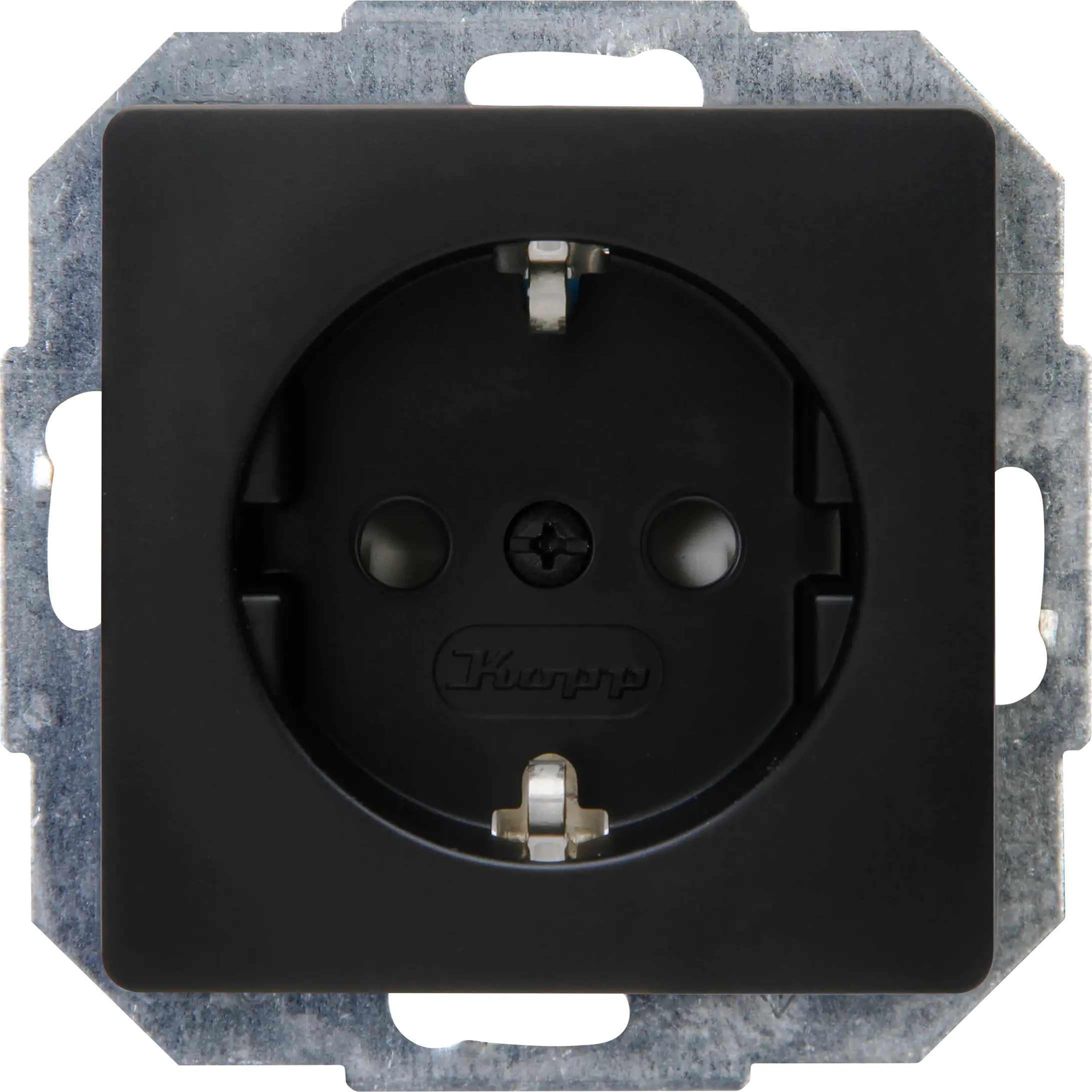 Kopp Schutzkontaktsteckdose Paris schwarz matt, 587532082 Kopp Schutzkontaktsteckdose Paris schwarz matt, 587532082