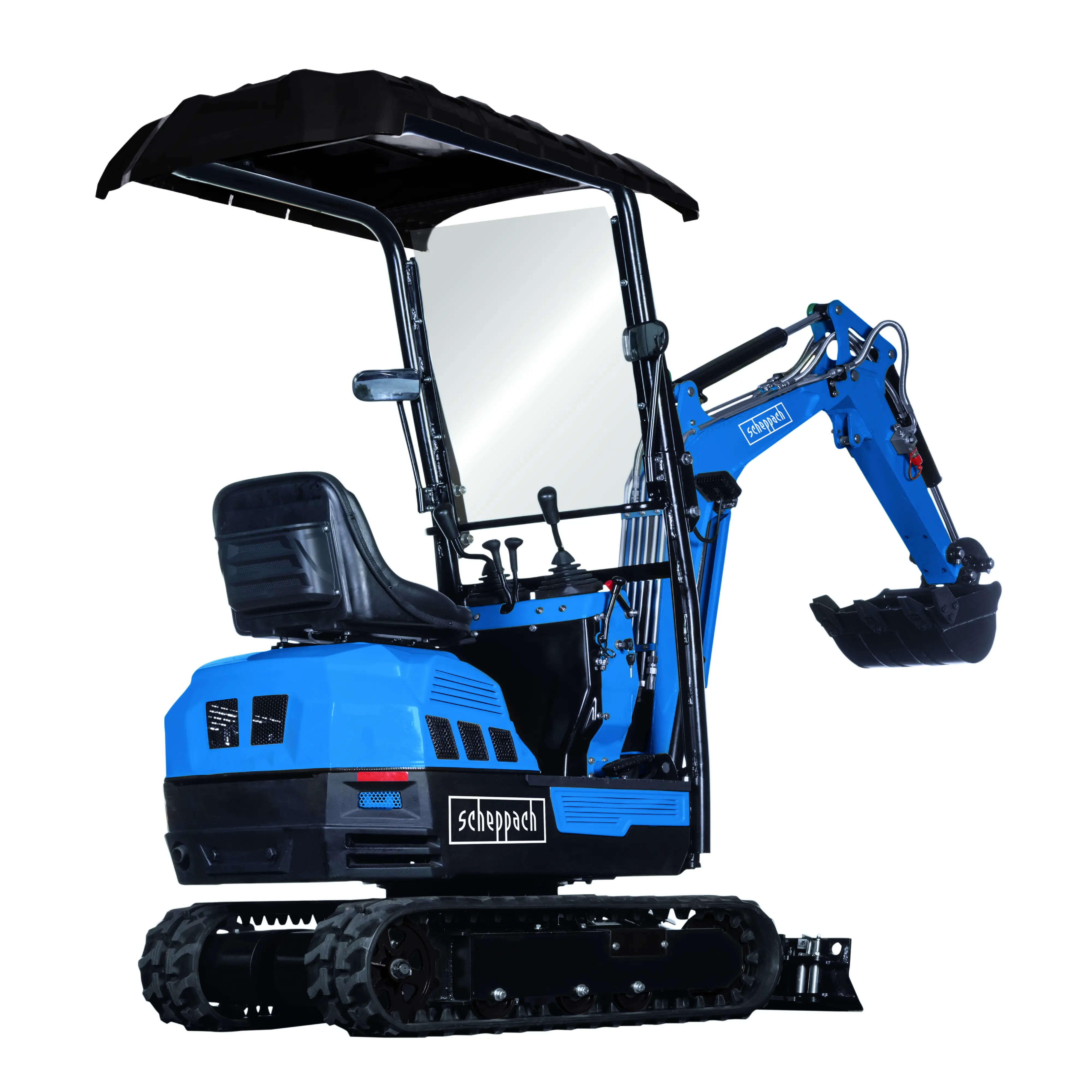 Scheppach Mini-Bagger EXC1400 72 cm Spurbreite 11,5 PS