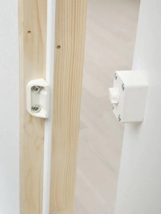 Dolle Kniestocktür Massivholzrahmen, weiß, 78 x 54 x 11,5 cm