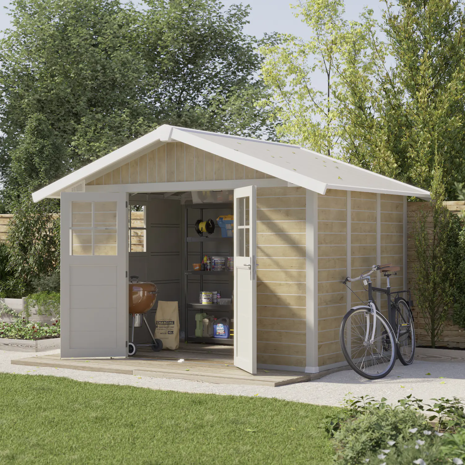 Grosfillex Gartenhaus Deco H 7,5 370 x 298 cm (inkl. Dachüberstand) Grosfillex Gartenhaus Deco H 7,5 370 x 298 cm (inkl. Dachüberstand)