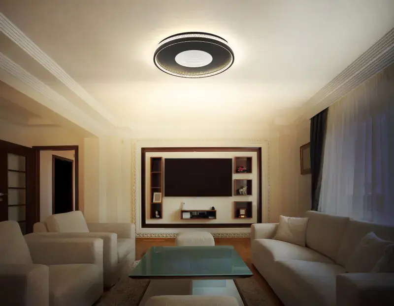 Globo Deckenleuchte Shirley 50,5 x 6,5 cm Ø x H schwarz CCT