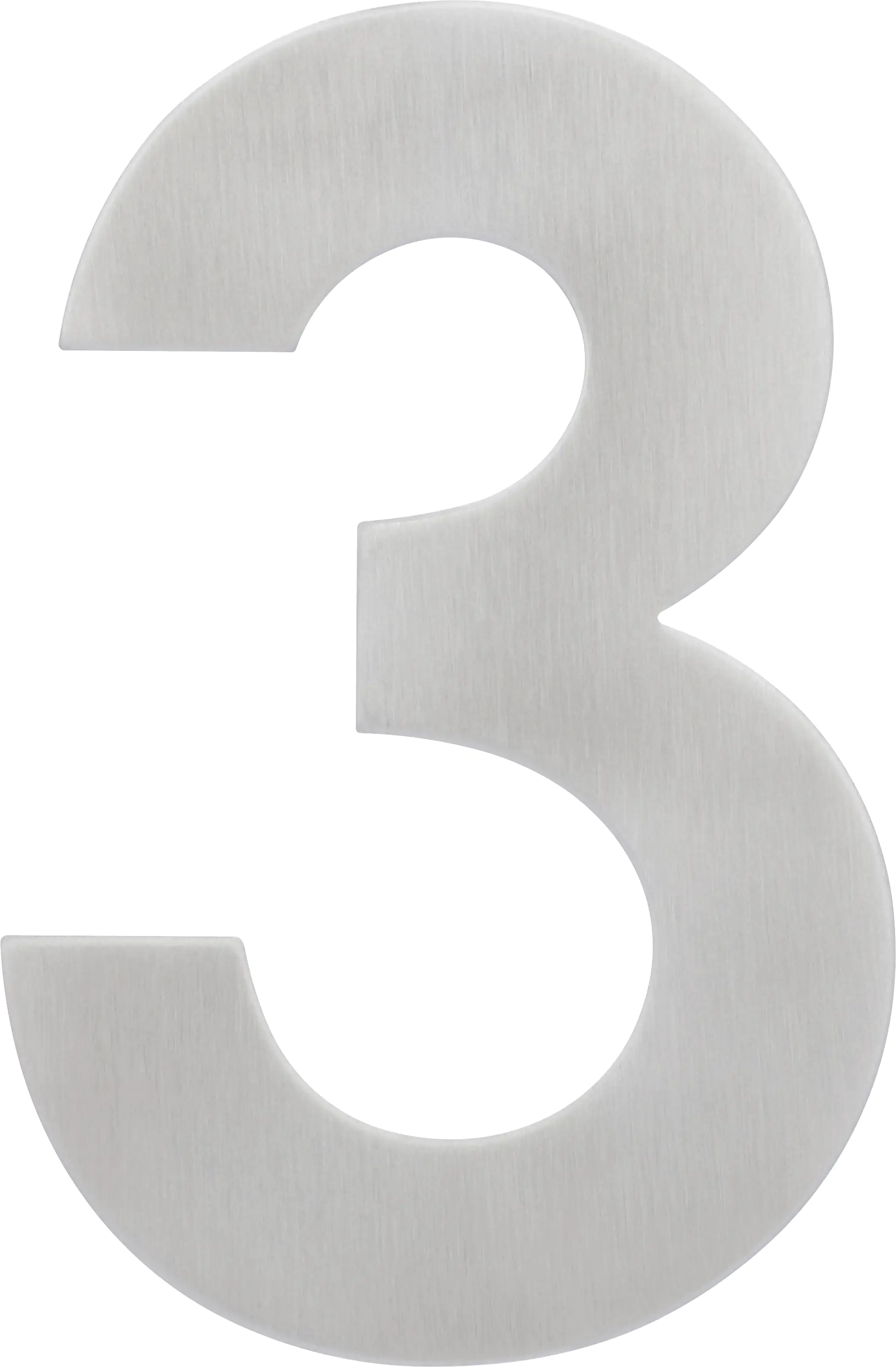 Alpertec Hausnummer 3 Edelstahl Alpertec Hausnummer 3 Edelstahl