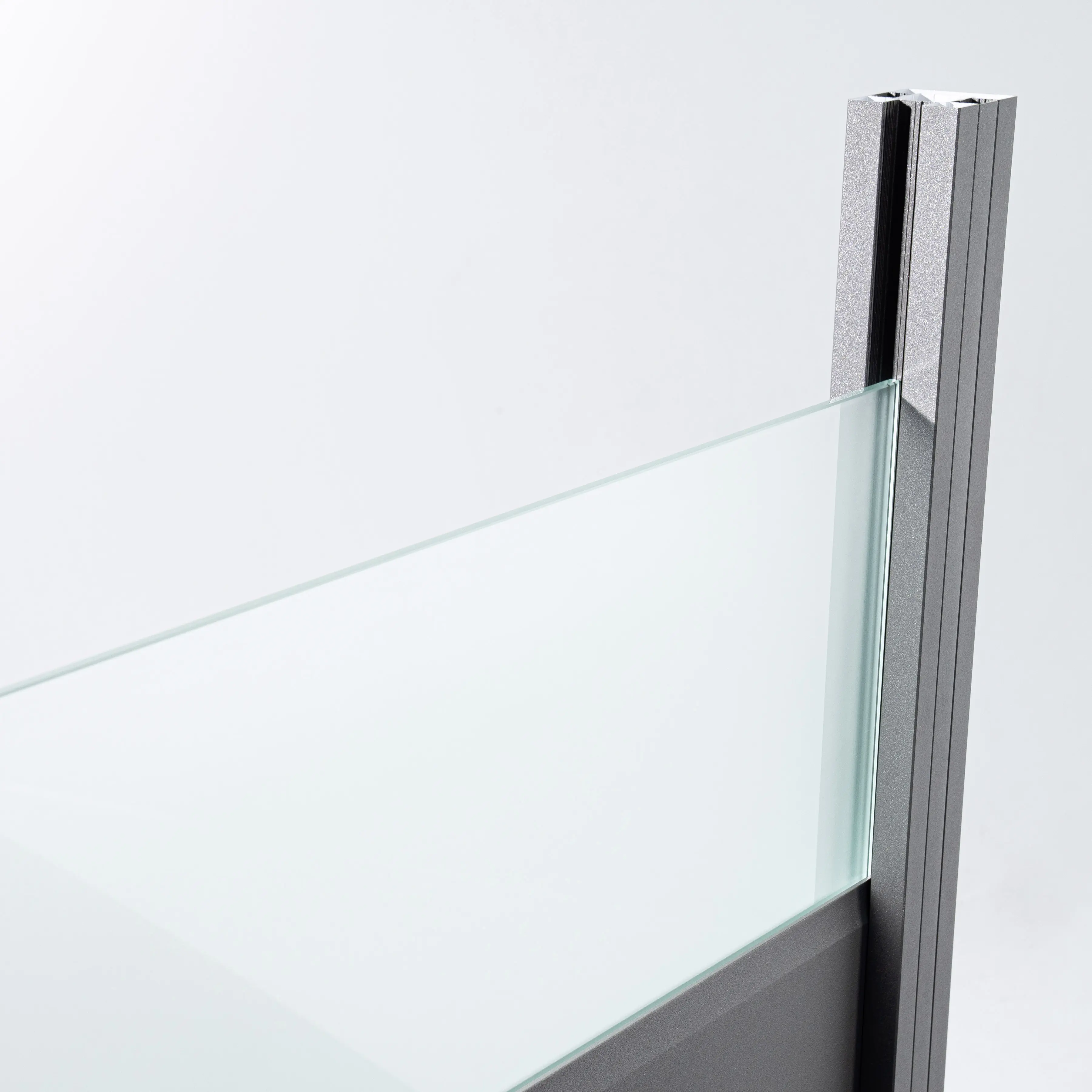 Ambiente Alu-Zaun Erweiterungsset Paneel 150 grau 187 x 184,2 cm  