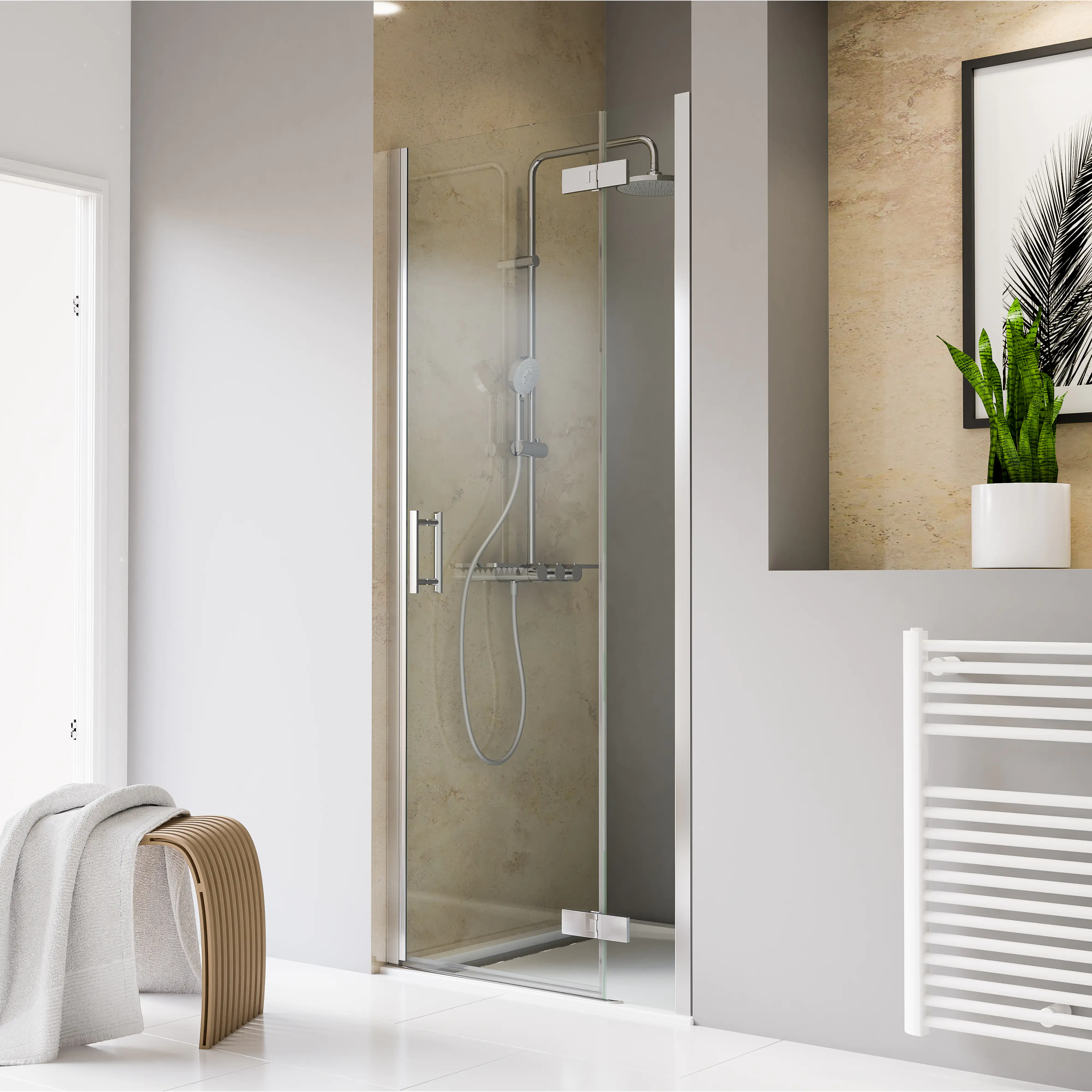 Schulte Nische Drehtür pendelbar 90 x 200 cm Toura