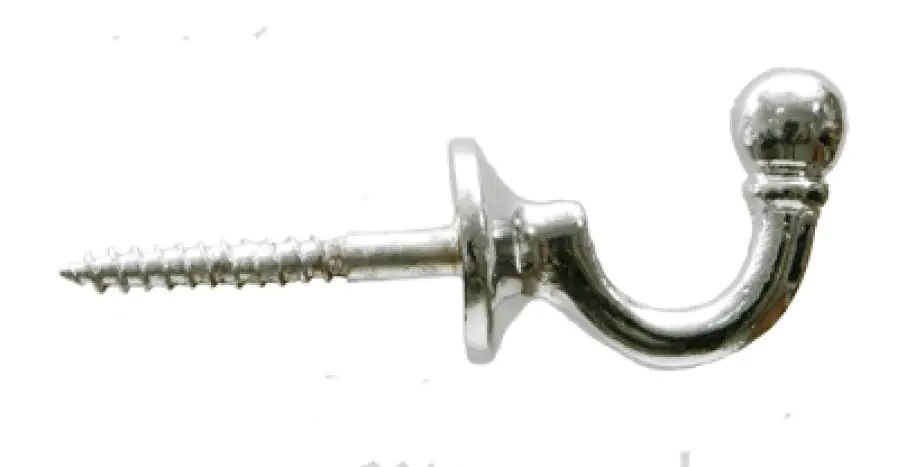 Hettich Zierhaken 25 x 18 x 30 mm Zinkdruckguss silber - 2 Stück