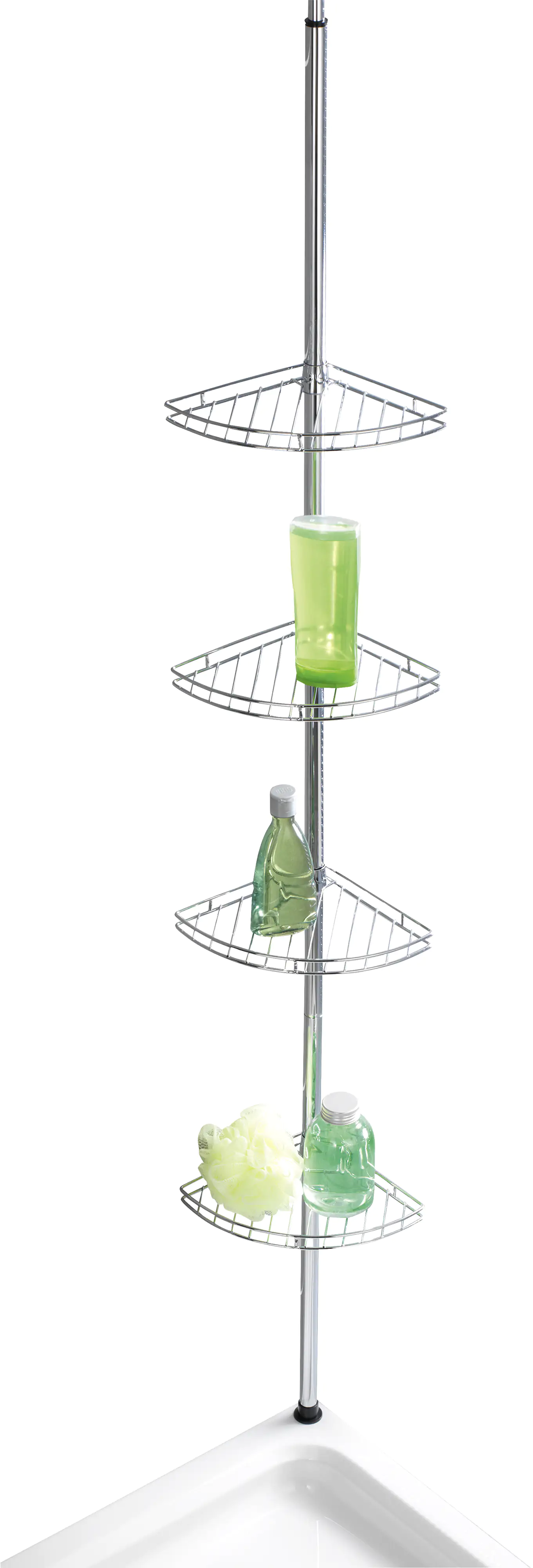 Wenko Teleskop-Duschecke Prea Edelstahl, chrom, 4 Ablagen Wenko Teleskop-Duschecke Prea Edelstahl, chrom, 4 Ablagen