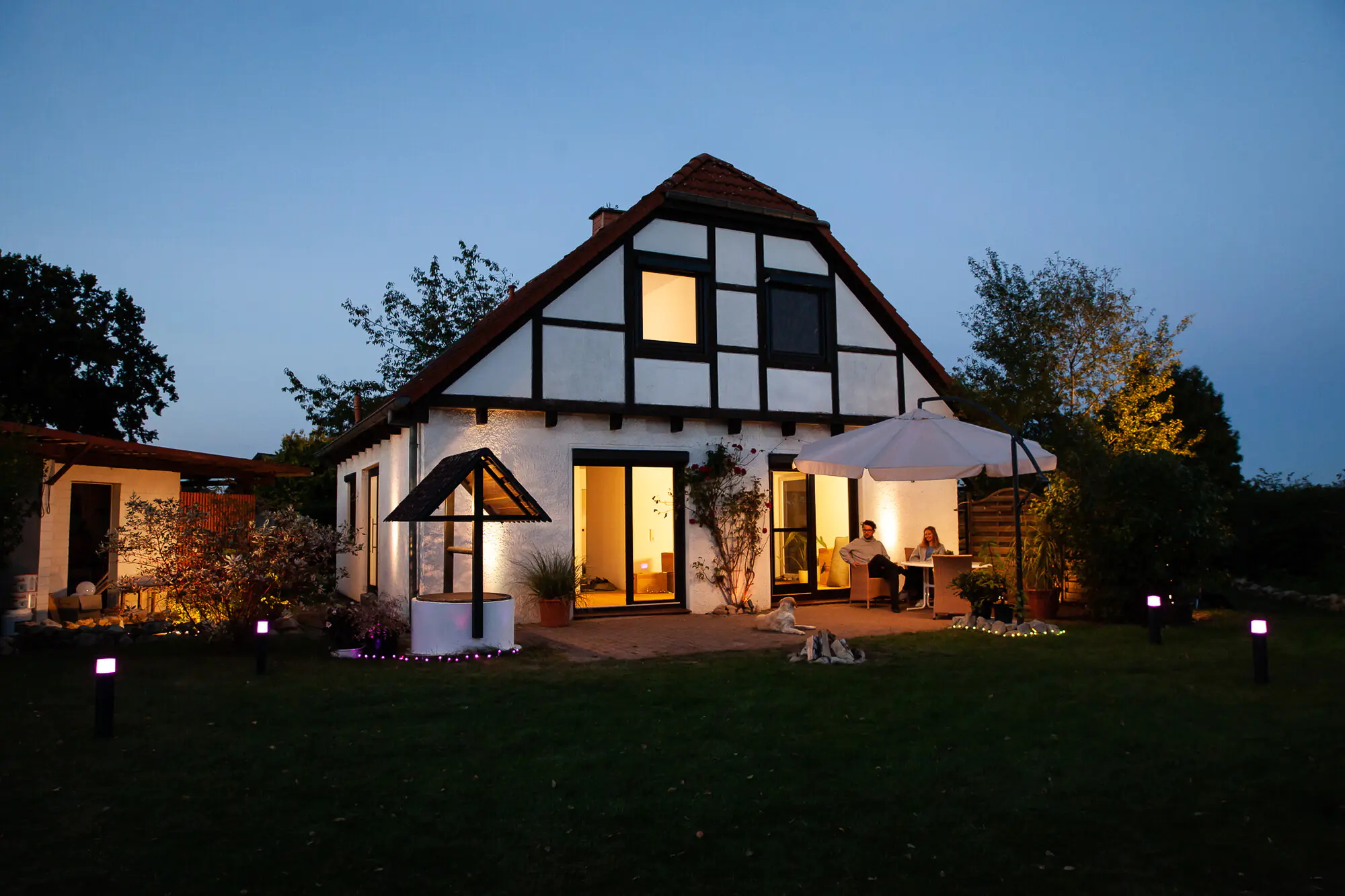 Ledvance LED Außen-Wandleuchte Smart+ WiFi Cube dunkelgrau